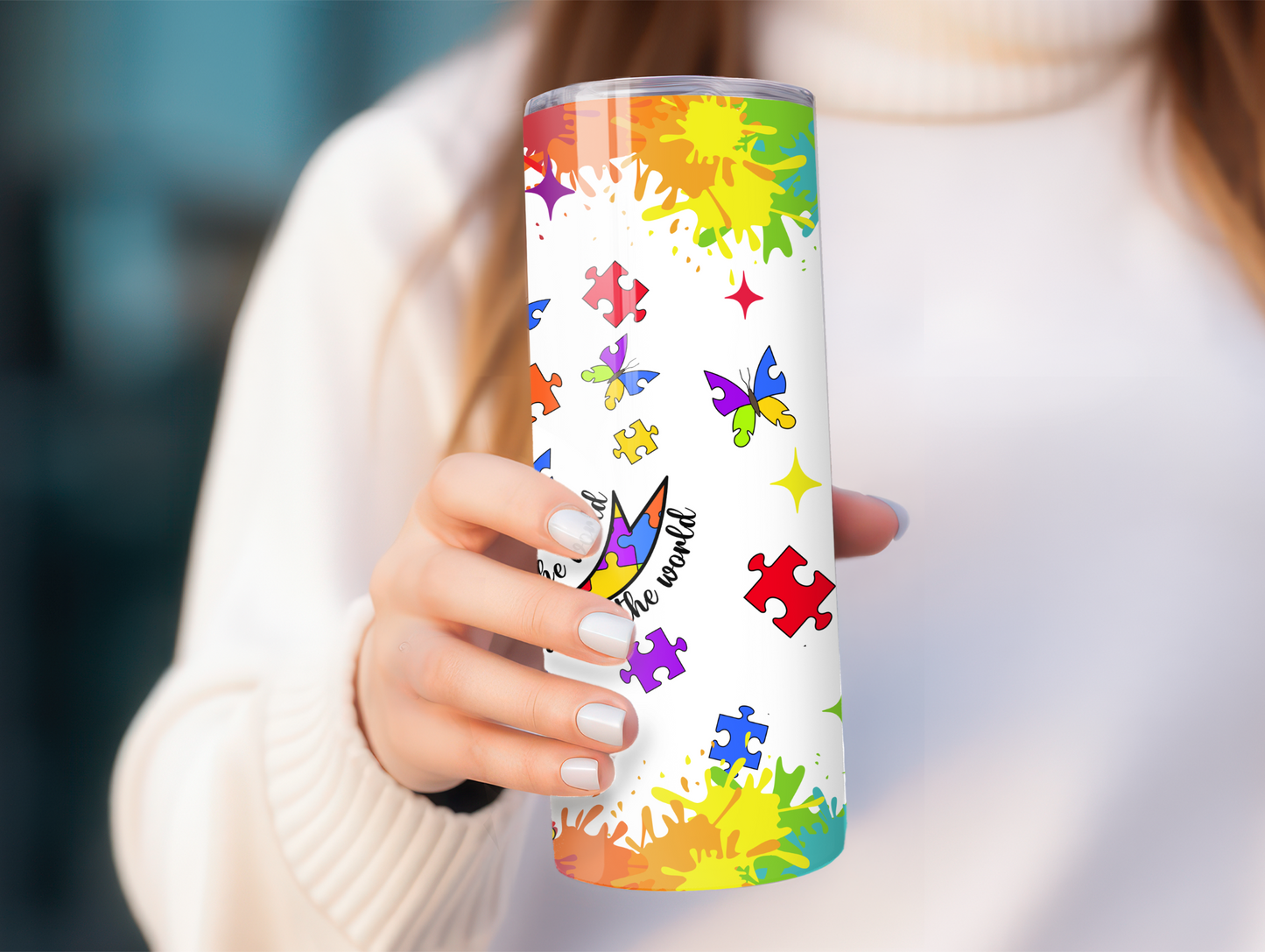 Autism Change The World For You 20oz Tumbler