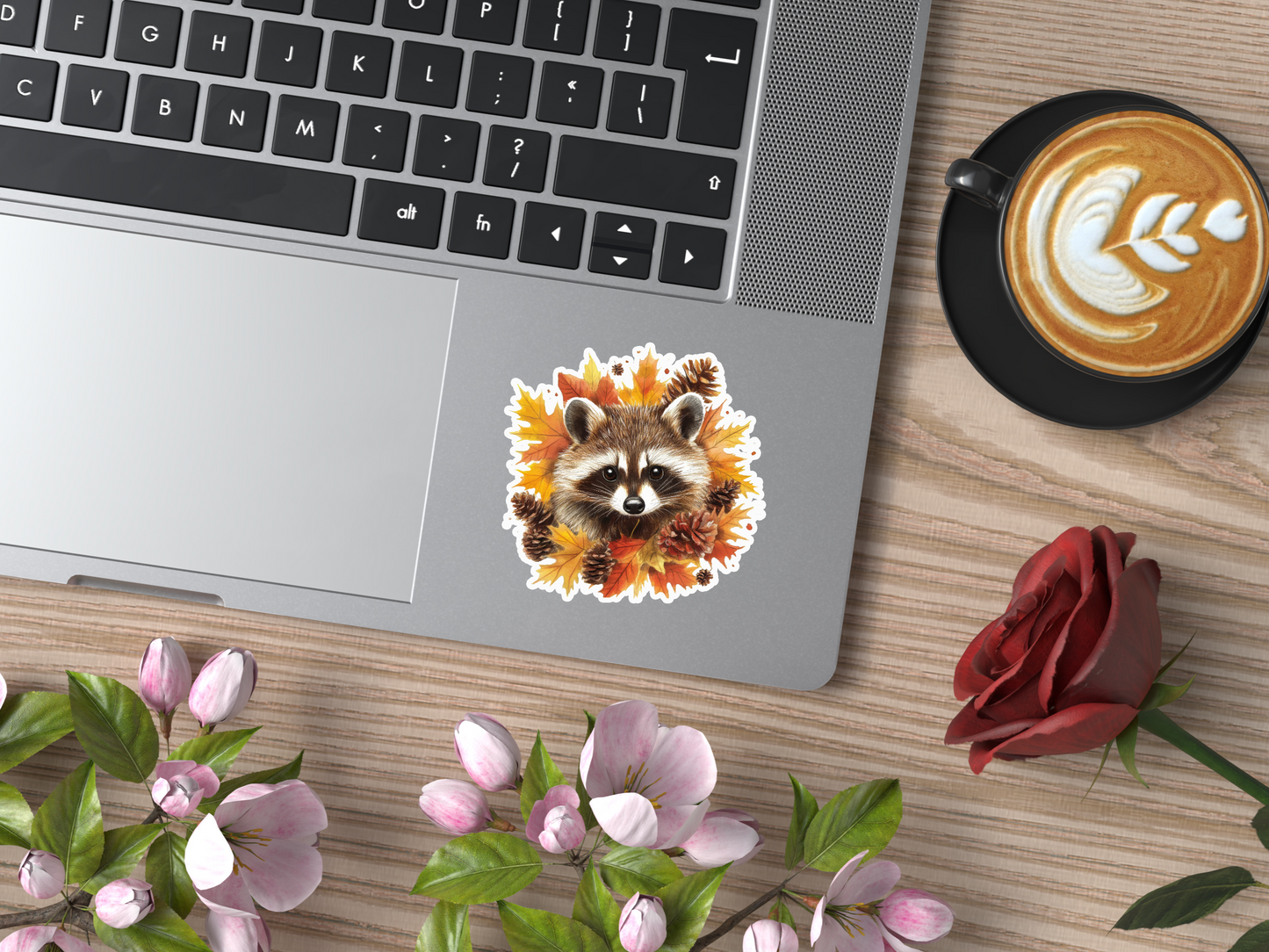 Fall Raccoon Sticker