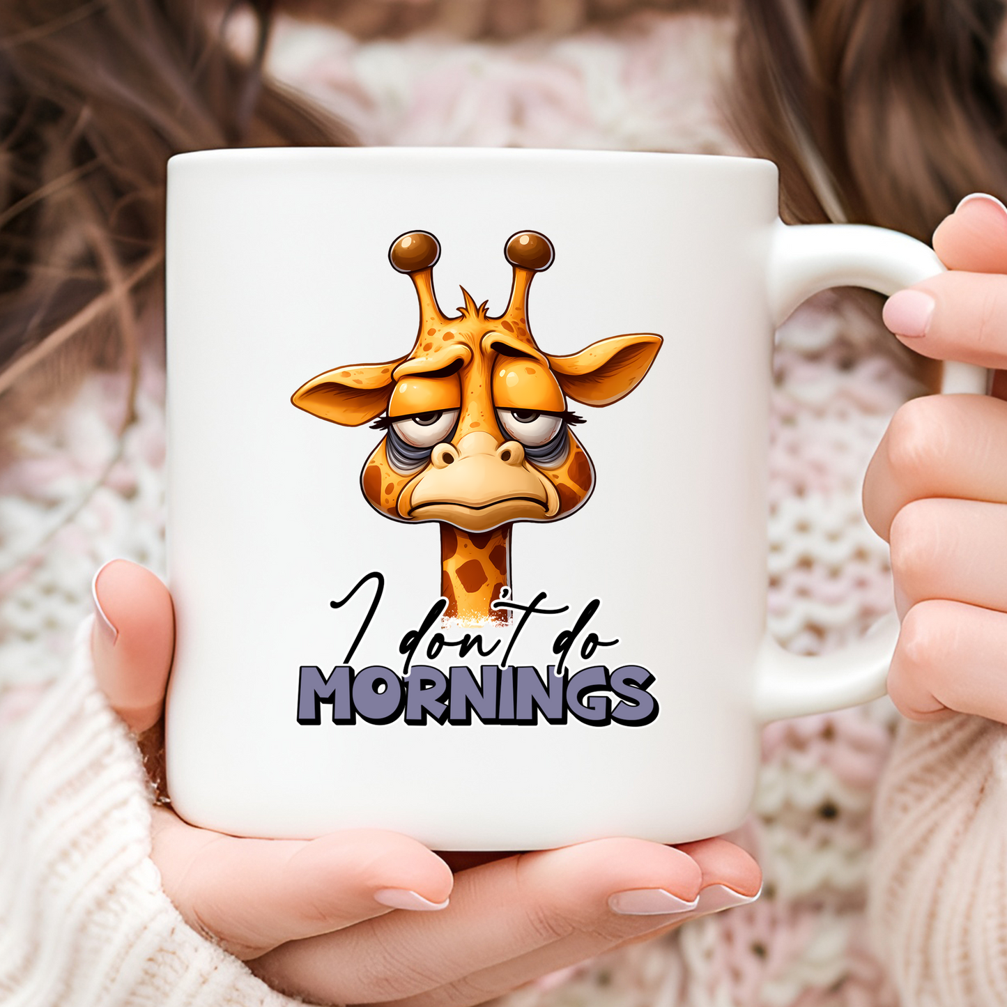 I don't do mornings Giraffe 11oz Mug