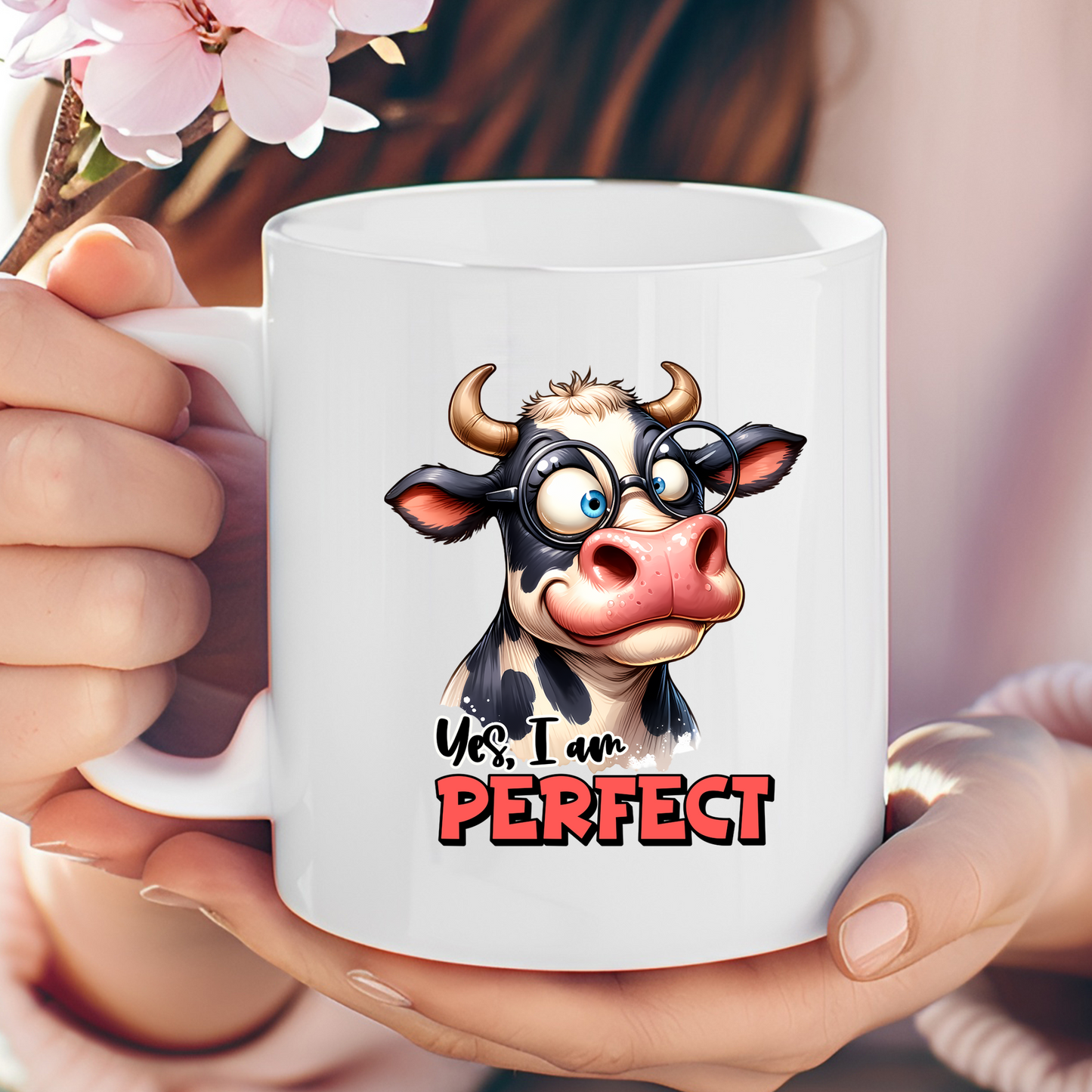 Yes I'm Perfect Cow 11oz Mug