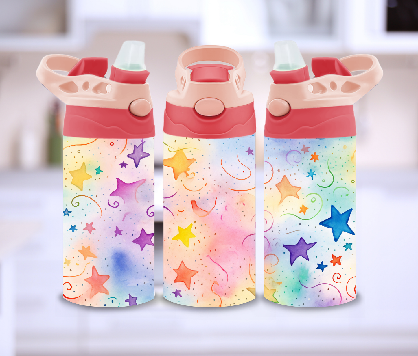 Kids Rainbow Stars 12oz Tumbler