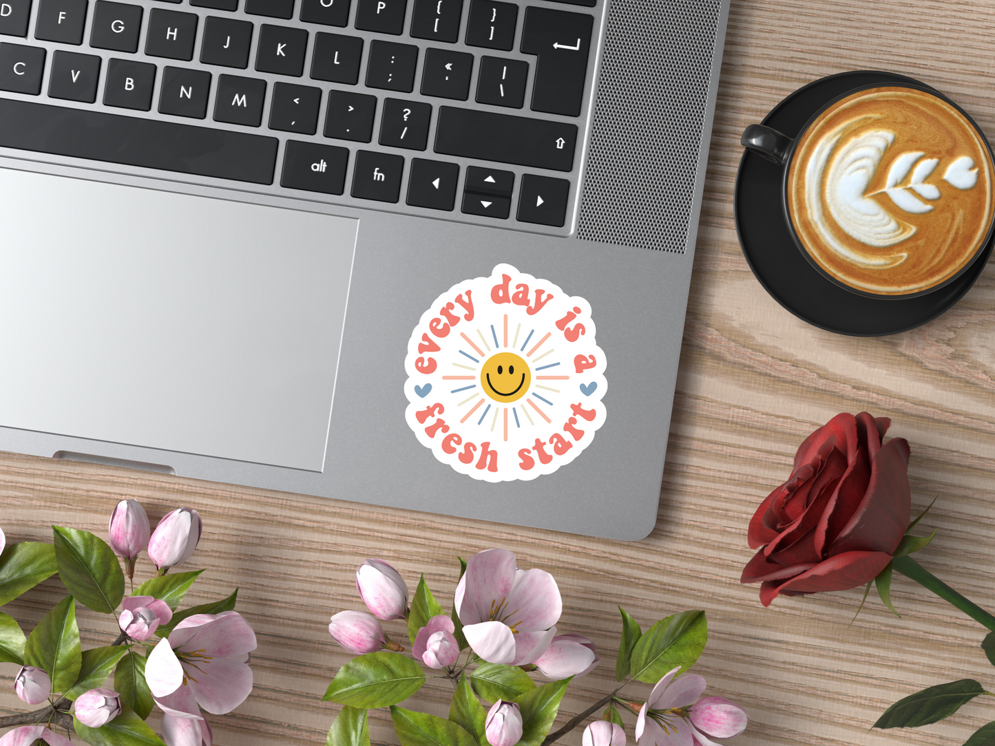 Every Day Is A Fresh Start Sun Sticker