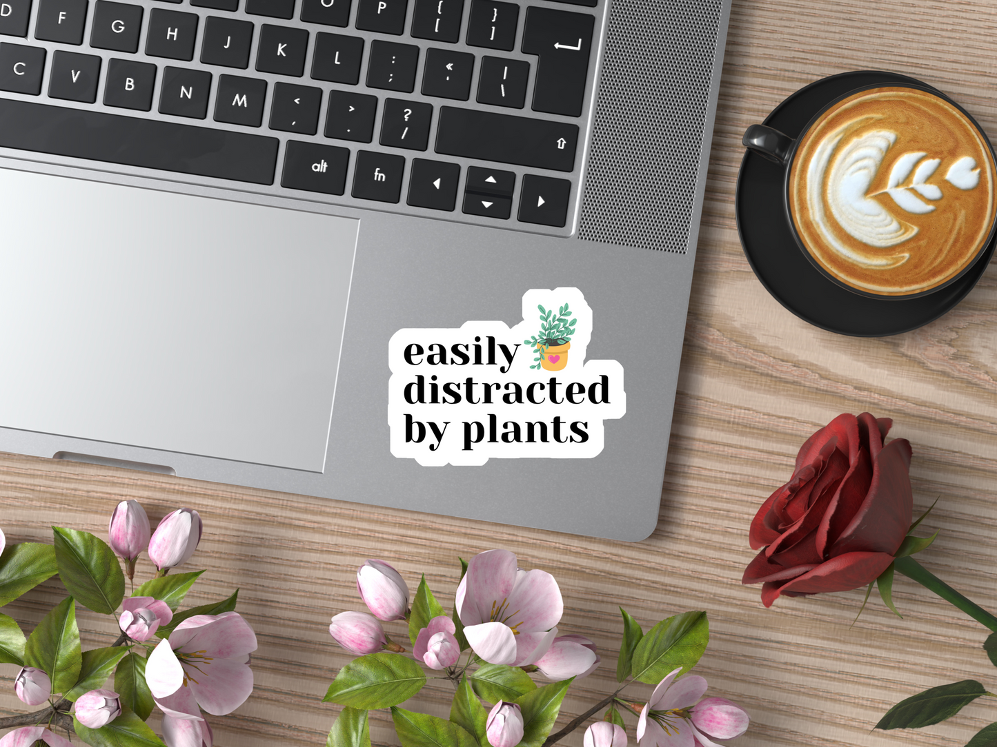 Easily Distracted By Plants Sticker