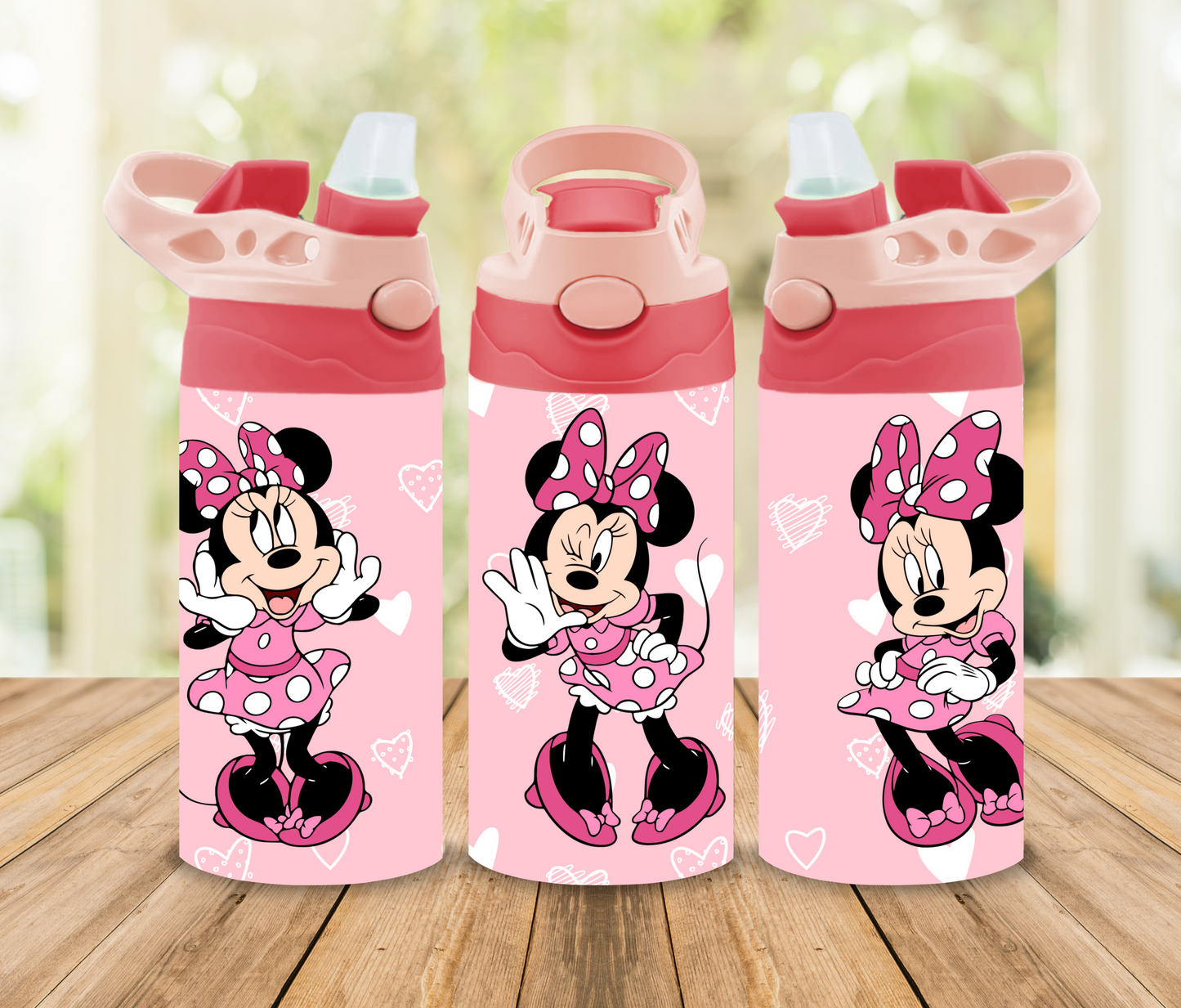 Cute Pink Cartoon 12oz Kids Tumbler