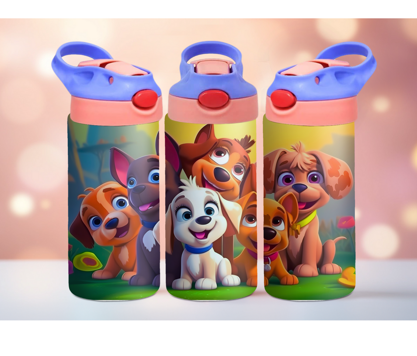 Cute Dogs 12oz Kids Tumbler