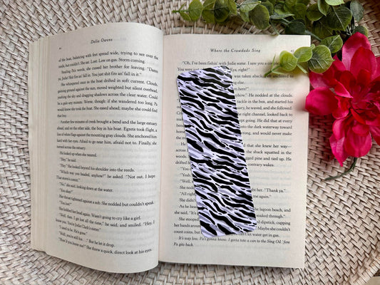 Black & White Zebra Print Bookmark