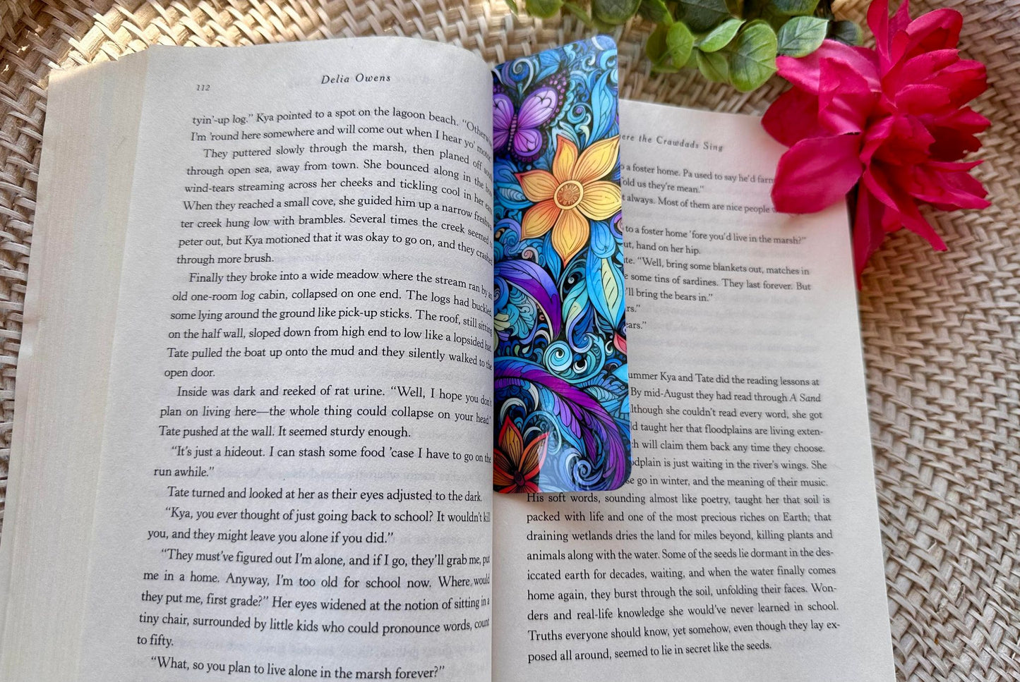 Butterfly & Floral Bookmark