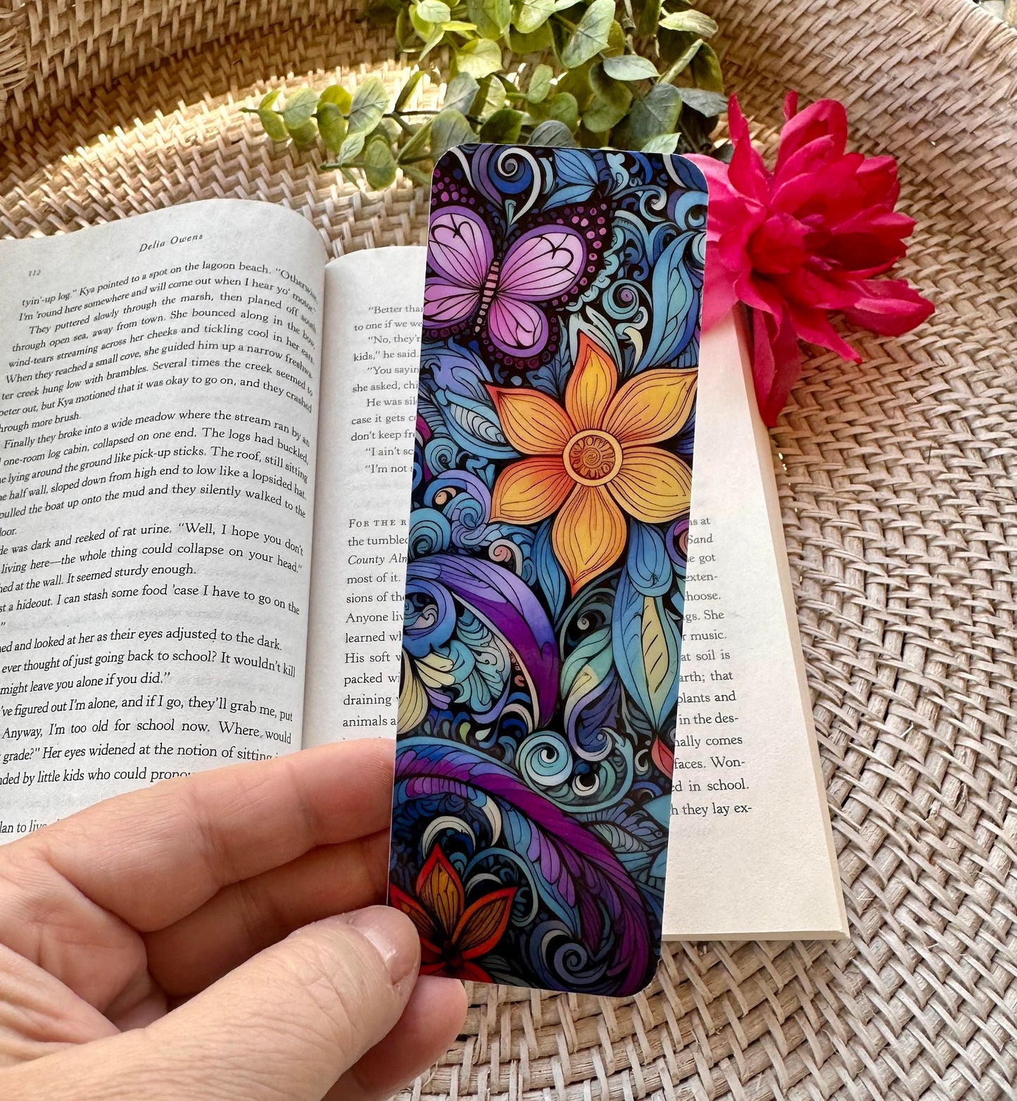 Butterfly & Floral Bookmark