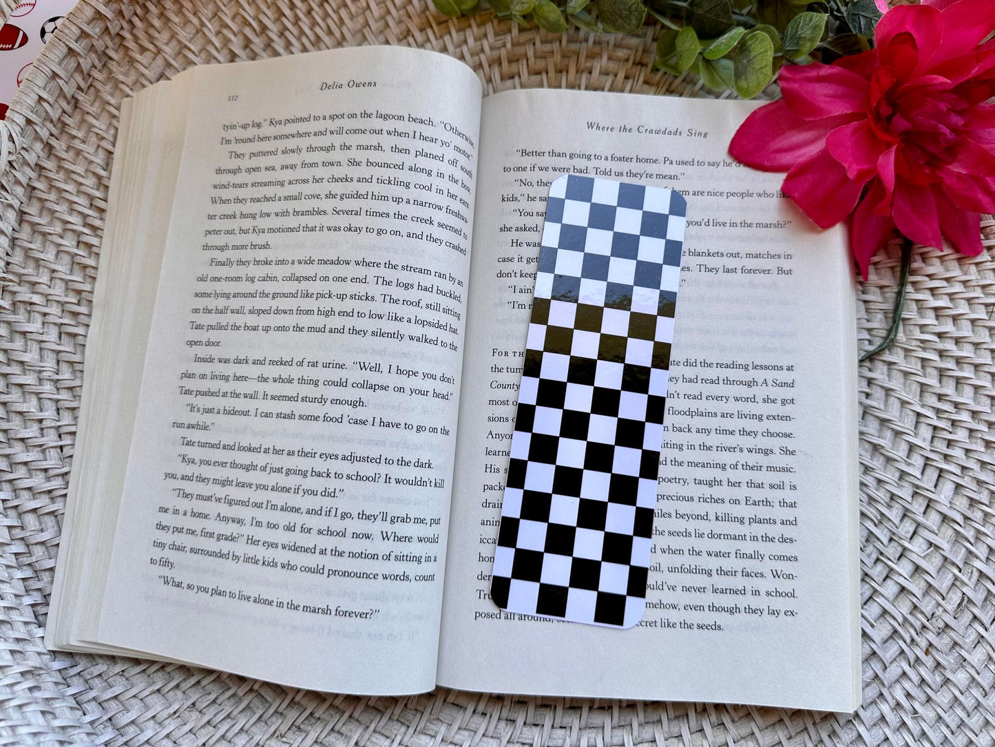 Black & White Checkered Bookmark