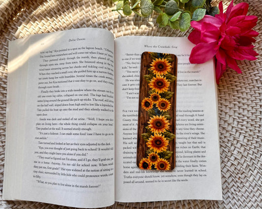 Rustic Sunflower Bookmark