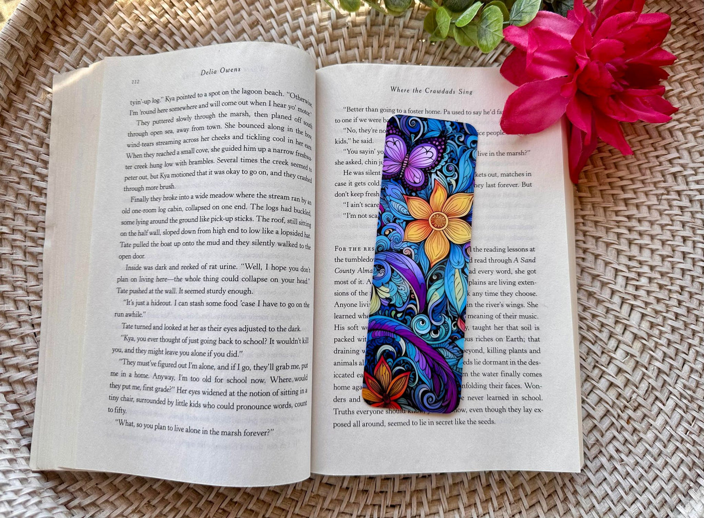 Butterfly & Floral Bookmark