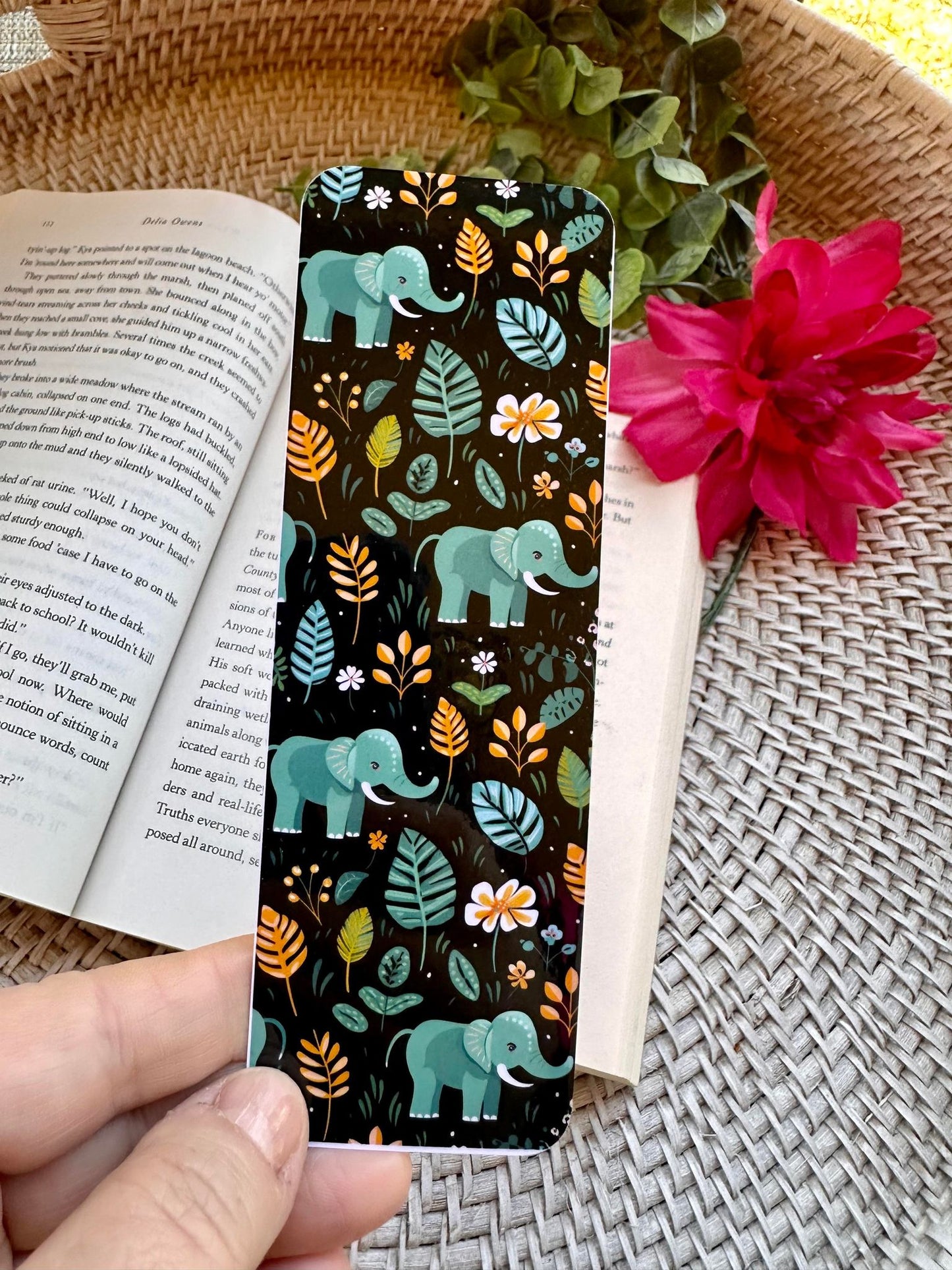 Jungle Elephant Bookmark