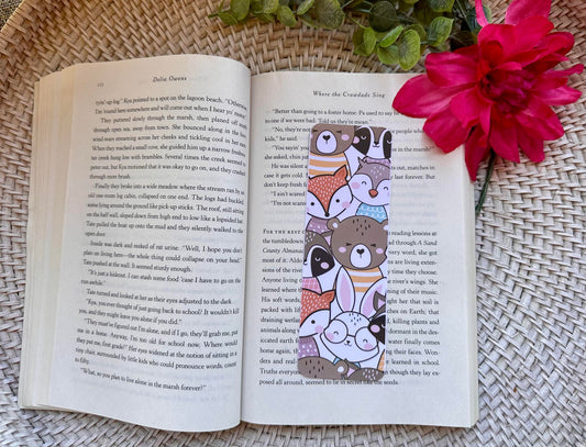 Cute Fox & Bear Bookmark