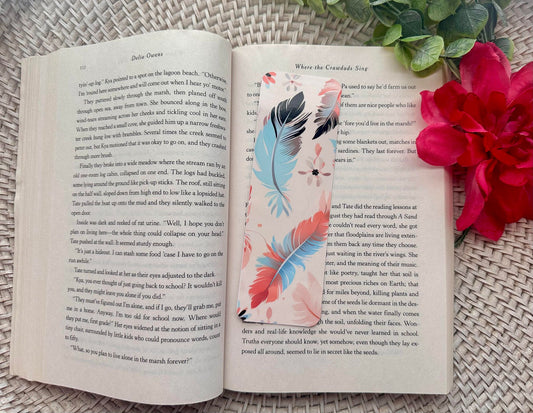 Boho Feathers Bookmark