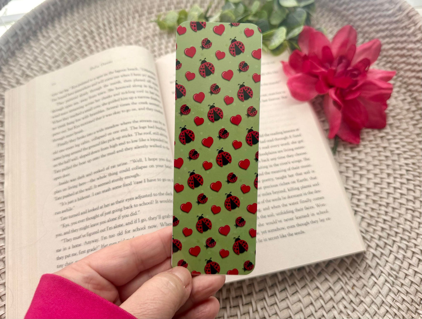 Ladybug & Hearts Bookmark