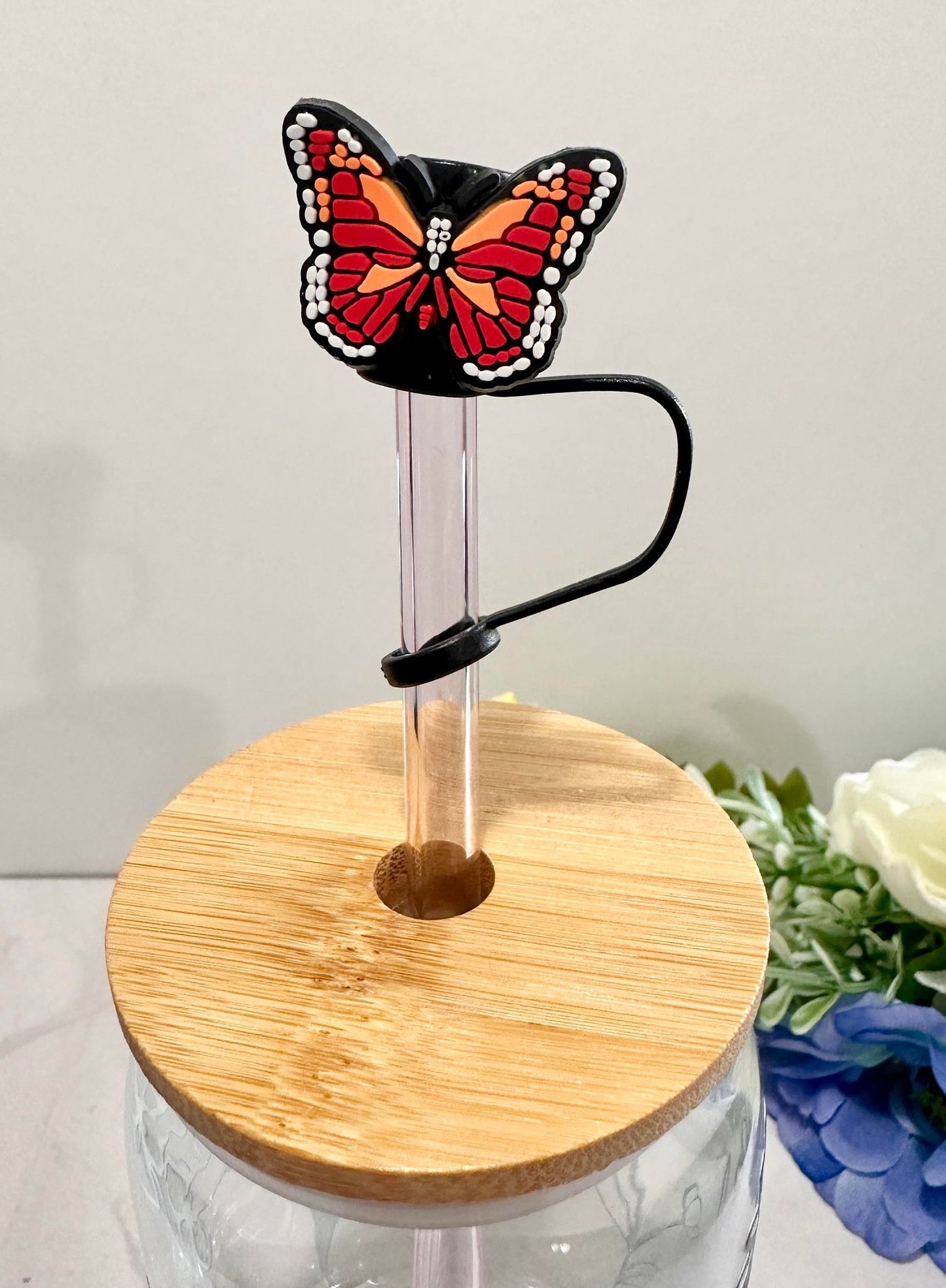 Sm Butterfly Straw Toppers (Larger)