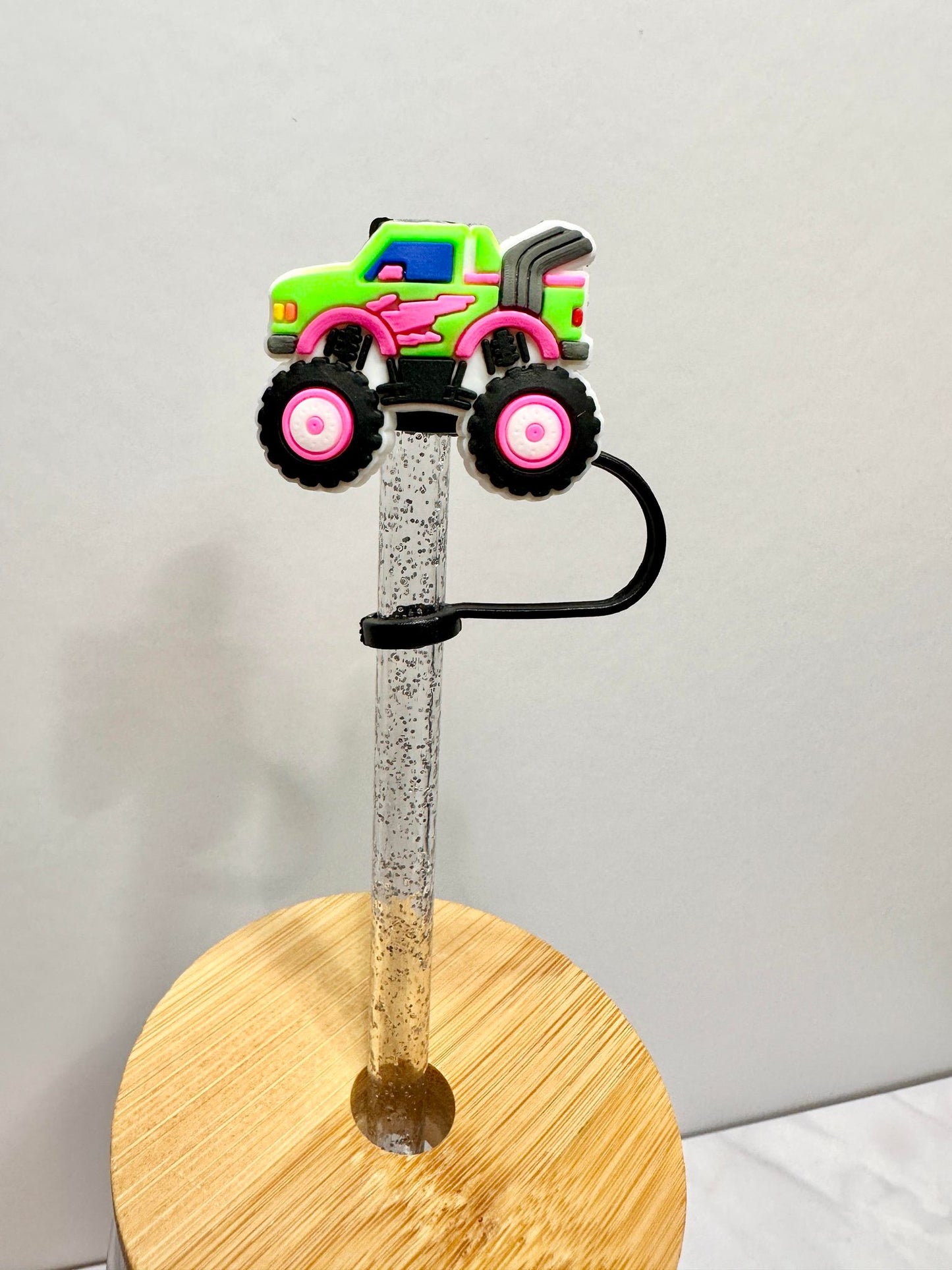 Monster Truck Straw Toppers