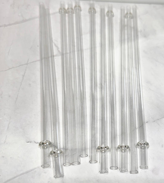 Clear Reusable Drinking Straw 10in