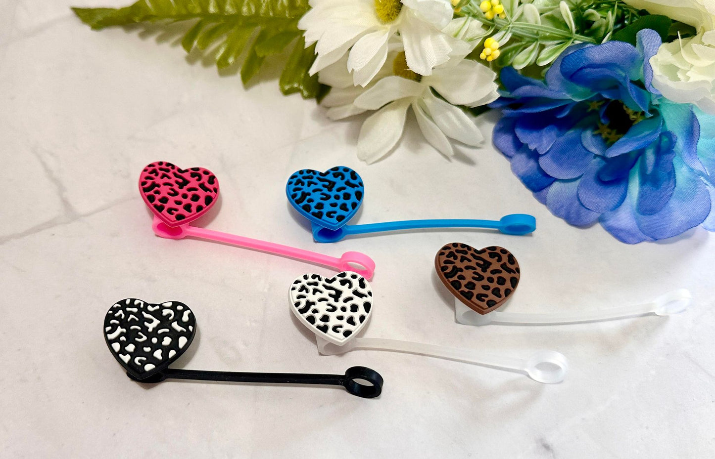 Heart Straw Toppers