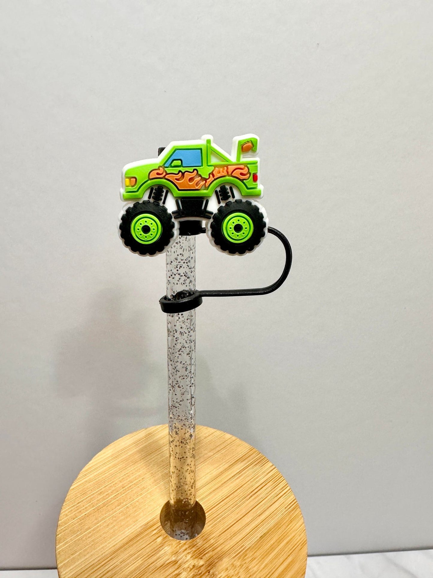 Monster Truck Straw Toppers