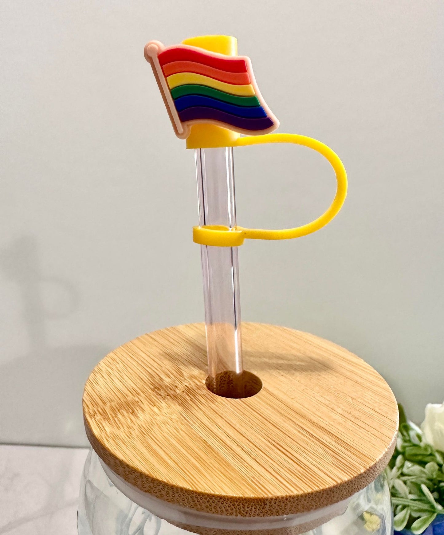 Rainbow Pride Straw Toppers