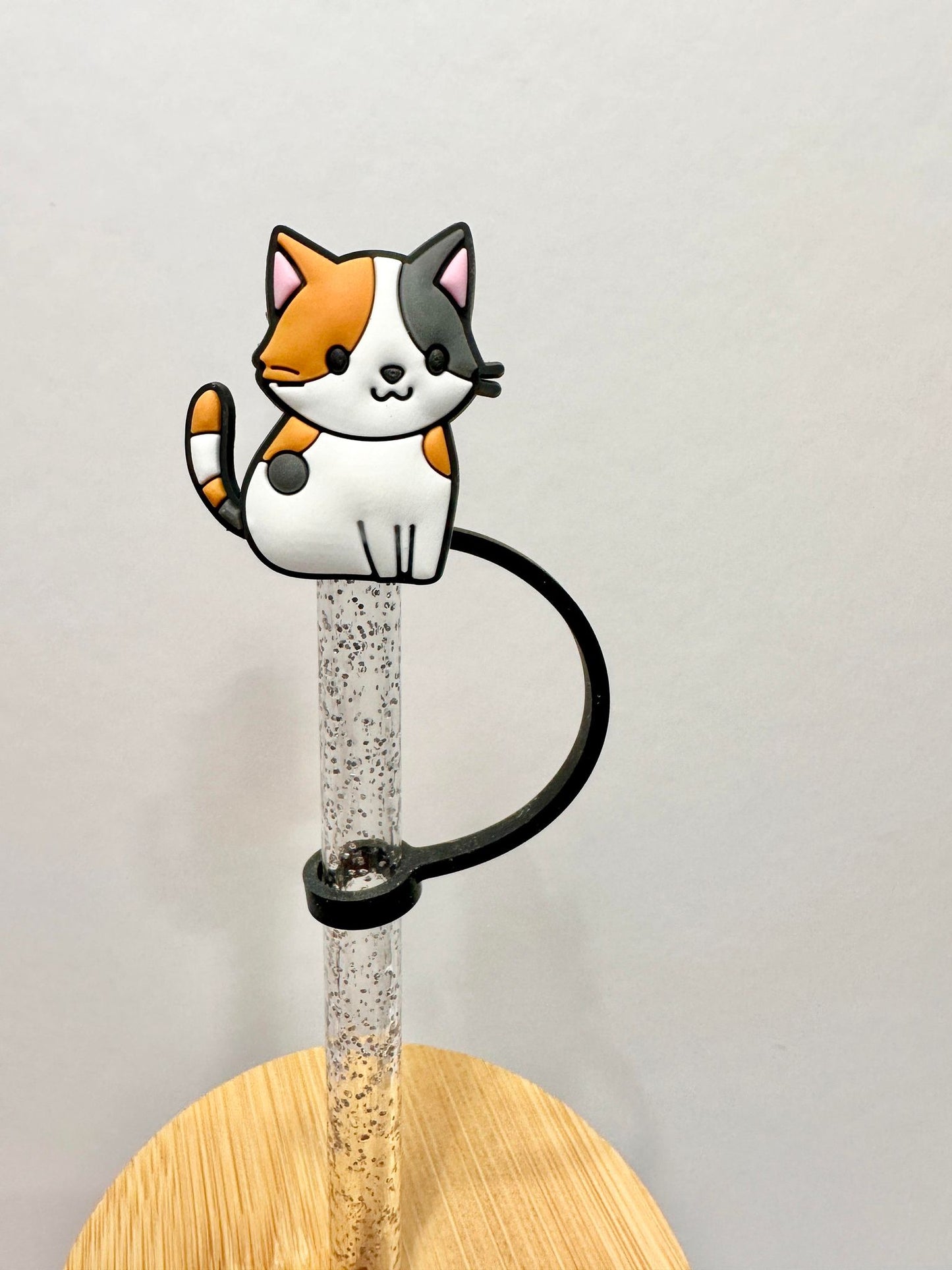 Cute Cat Straw Toppers