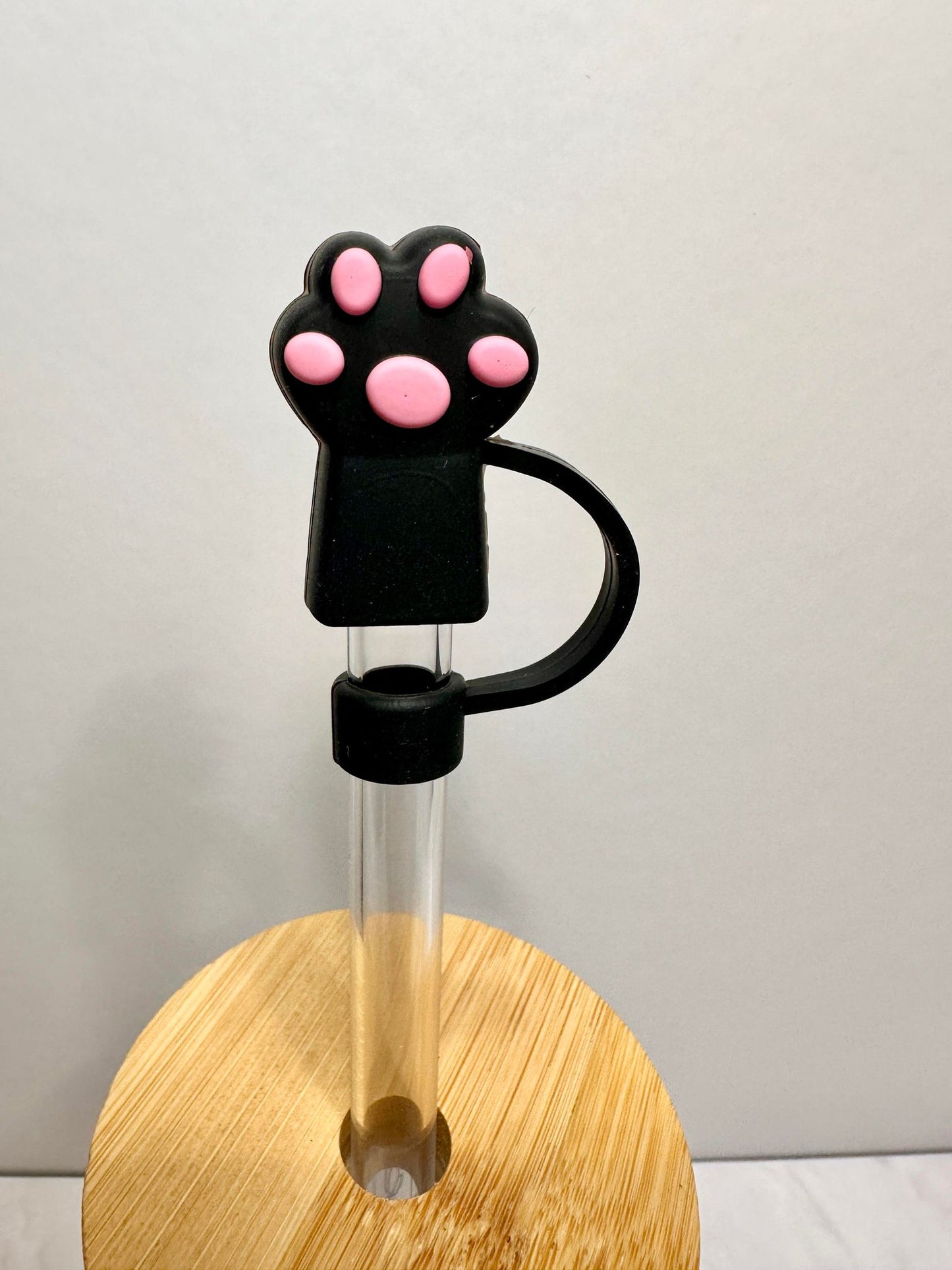 Paw Print Straw Toppers