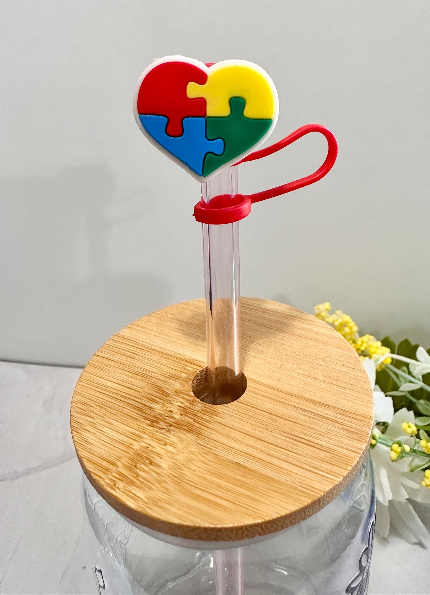 Autism Straw Toppers (Larger)