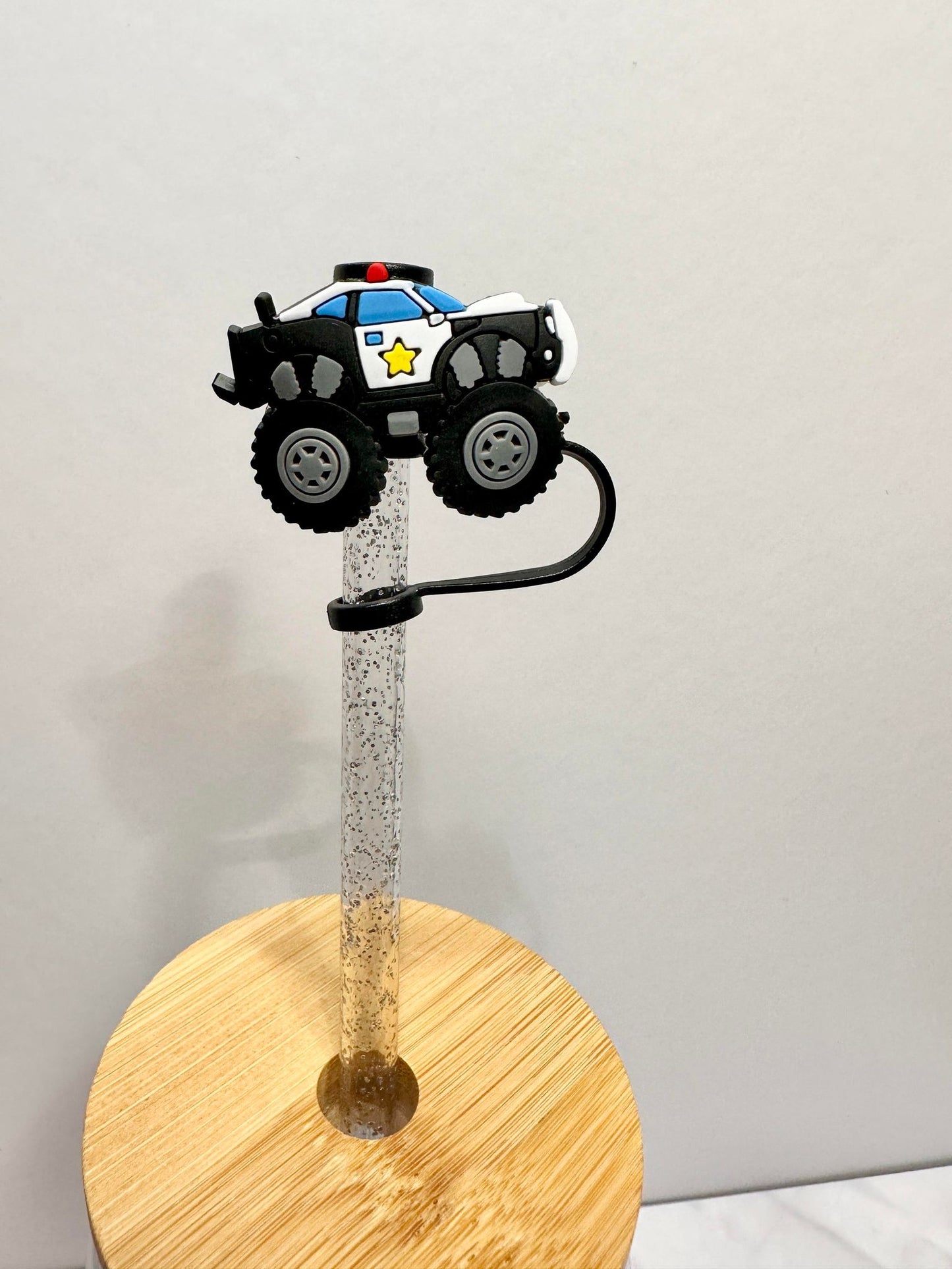 Monster Truck Straw Toppers