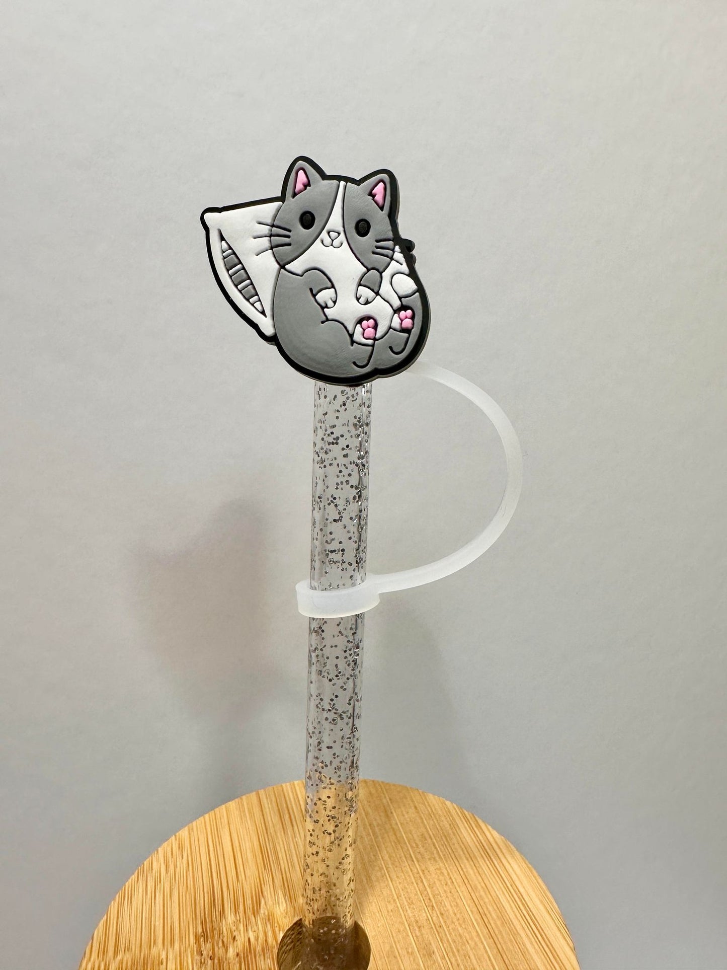 Cute Cat Straw Toppers