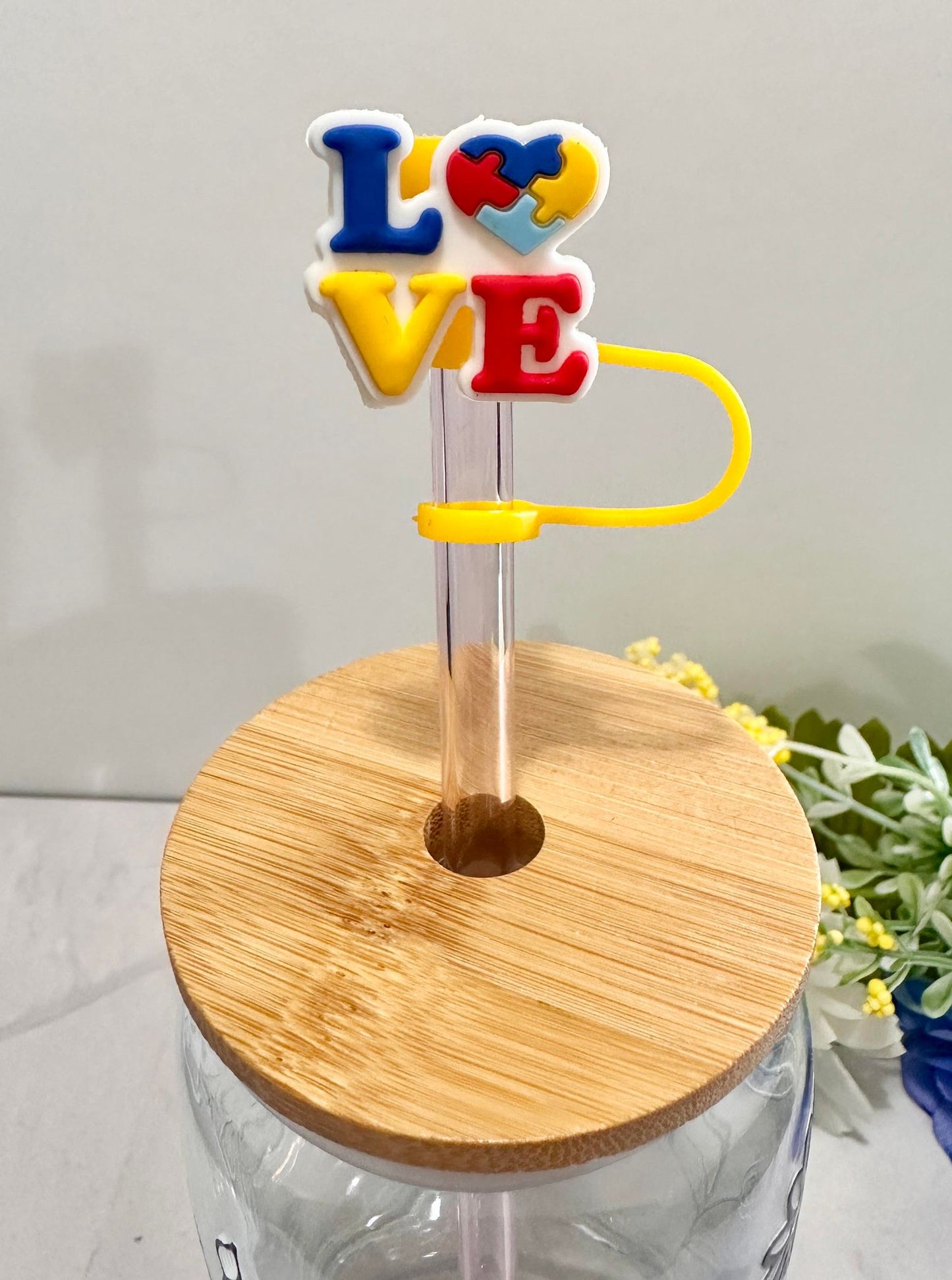 Autism Straw Toppers (Larger)