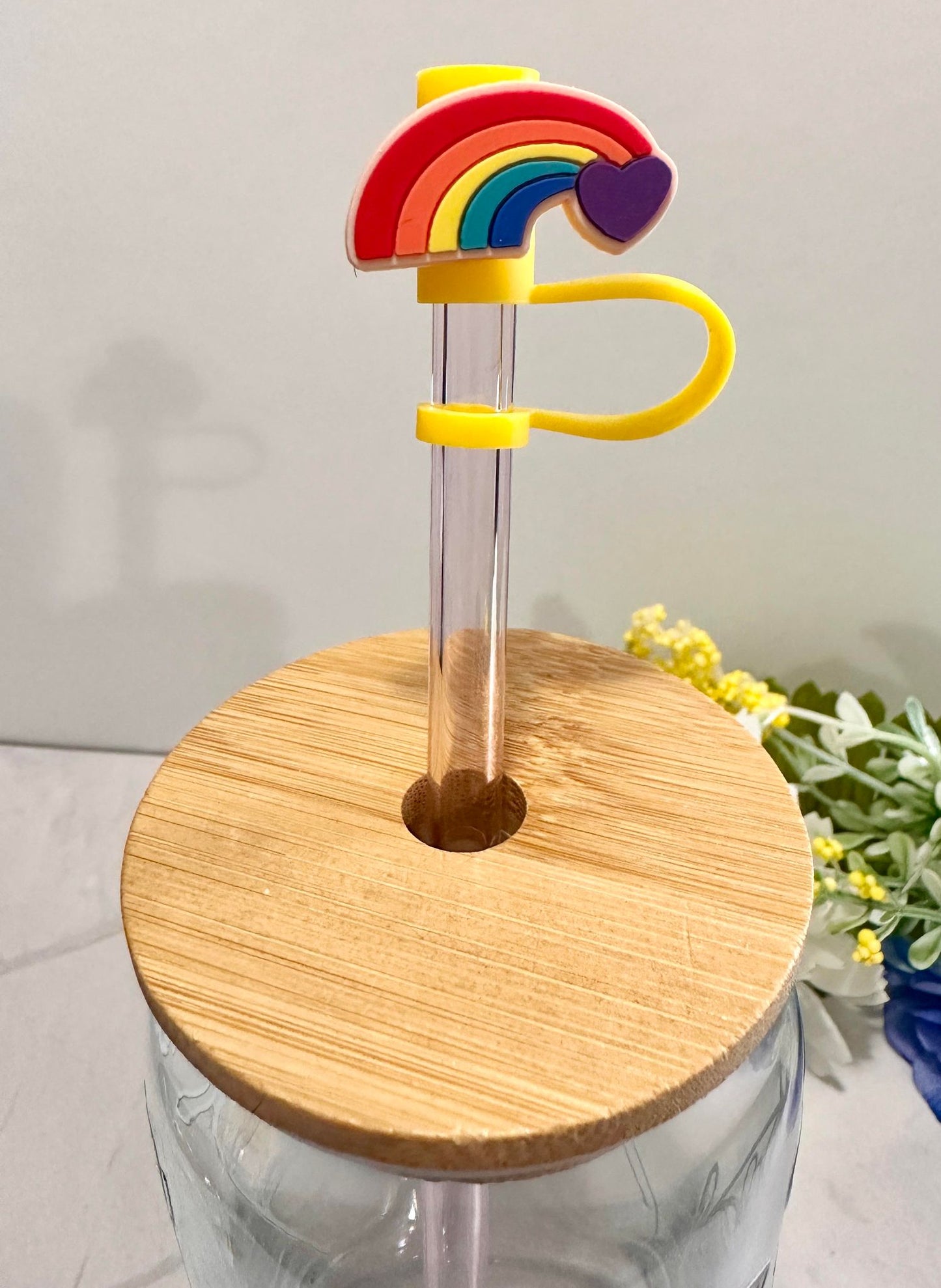 Rainbow Pride Straw Toppers