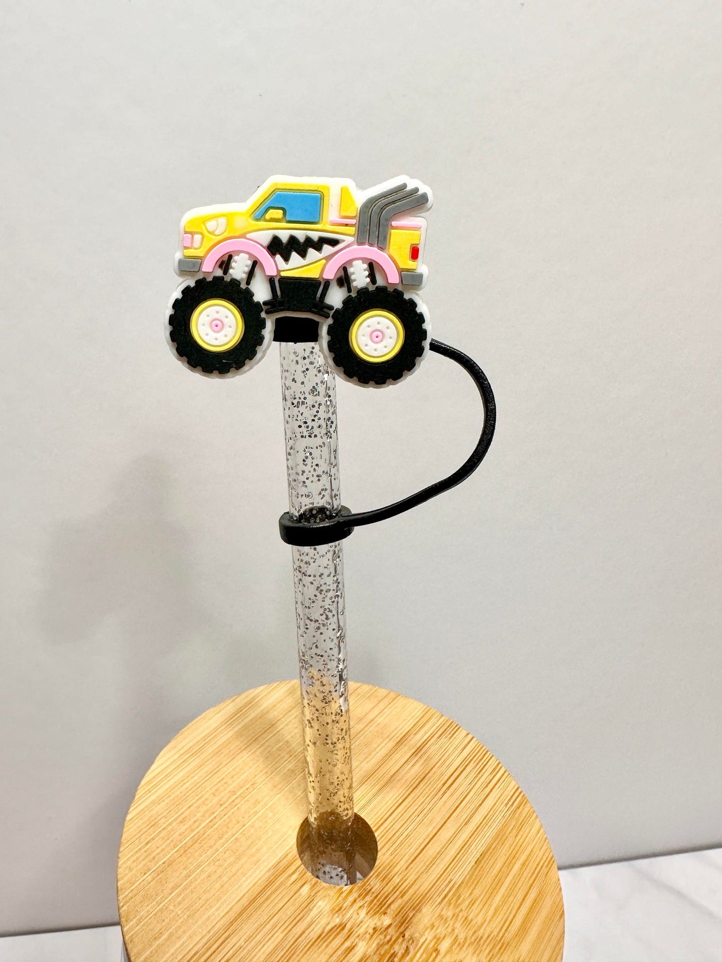 Monster Truck Straw Toppers