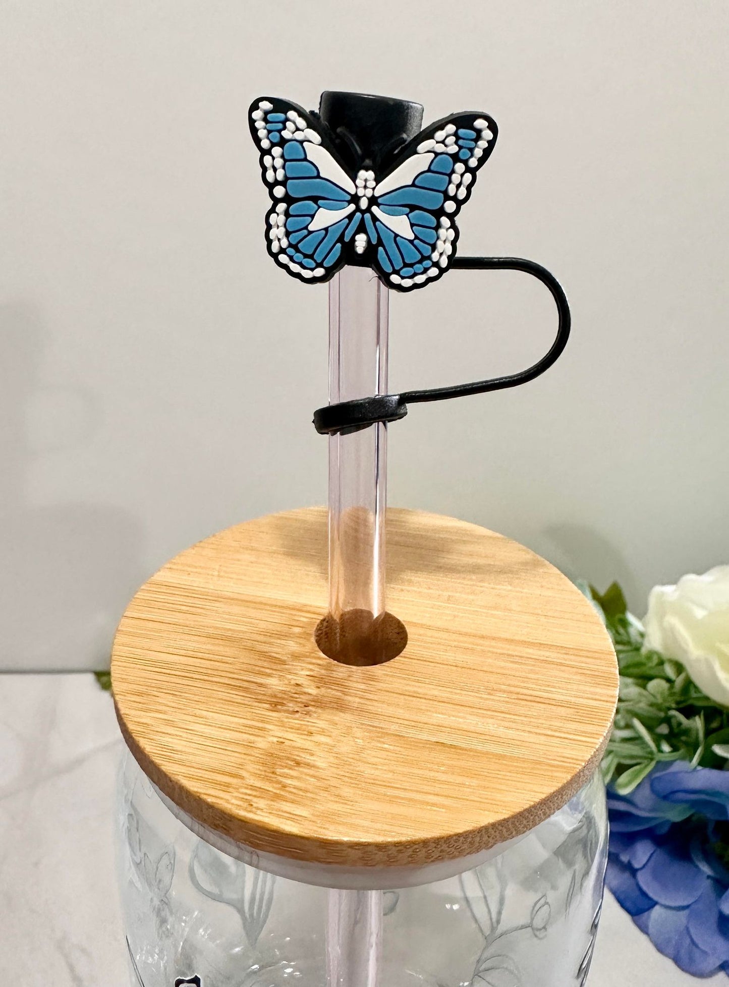 Sm Butterfly Straw Toppers (Larger)