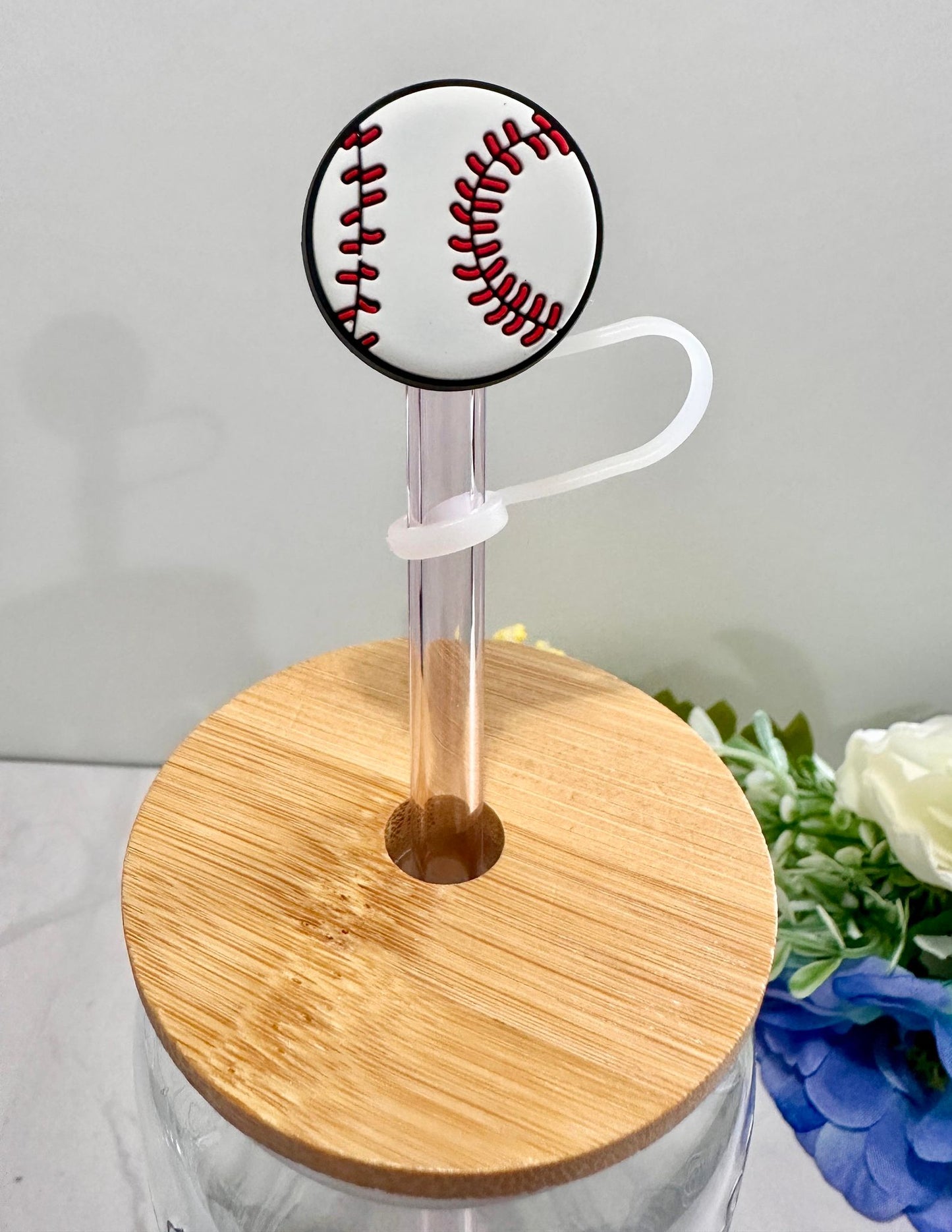 Baseball Straw Toppers (Larger)