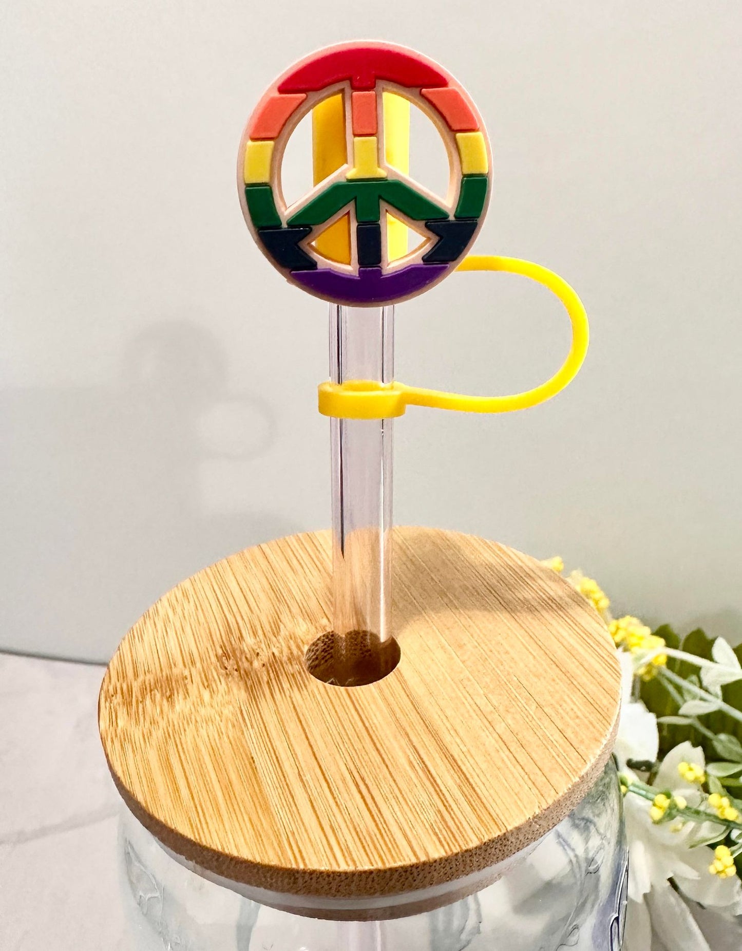 Rainbow Pride Straw Toppers