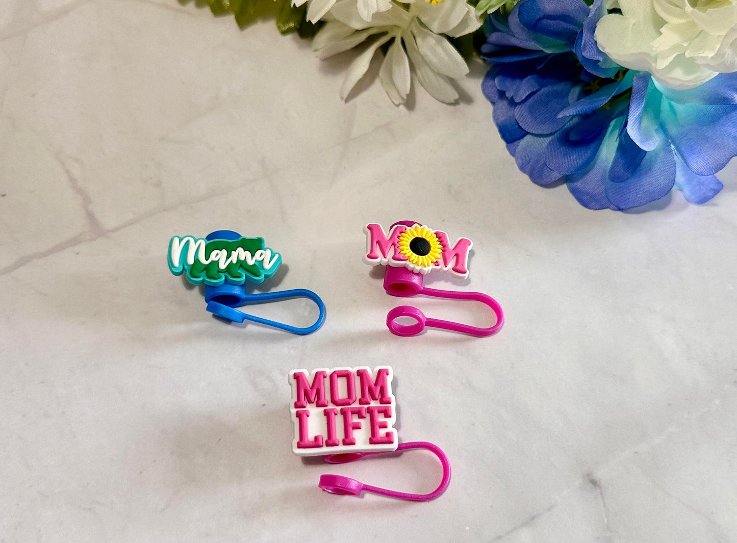 Mom Straw Toppers