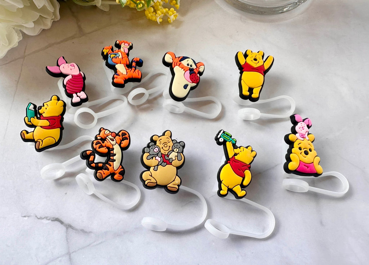 Pooh & Friends Straw Toppers (Larger)