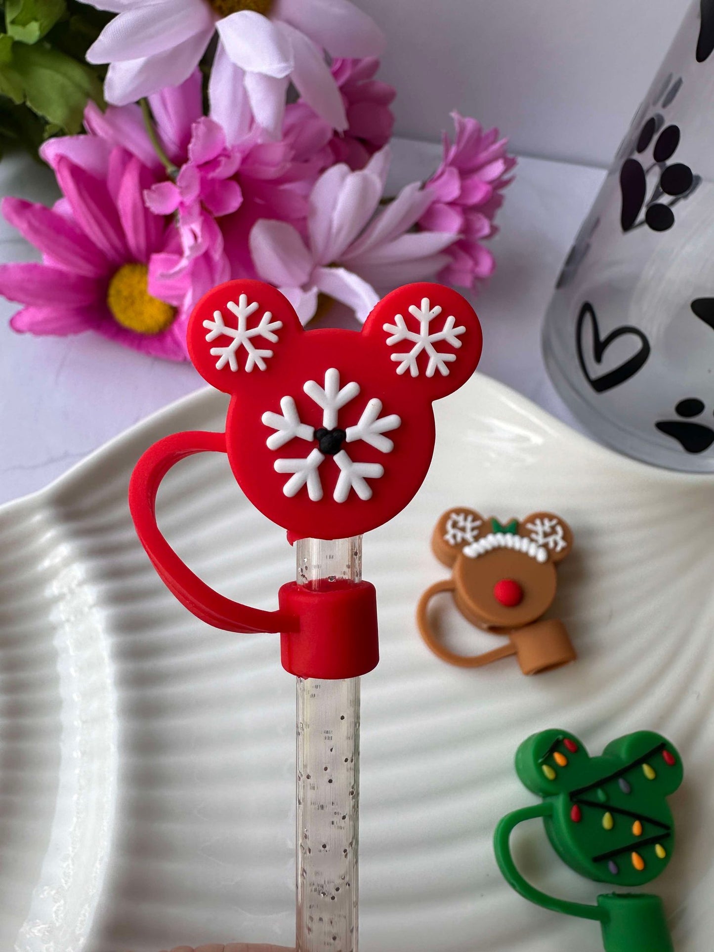 Christmas Character Straw Topper 6-8mm