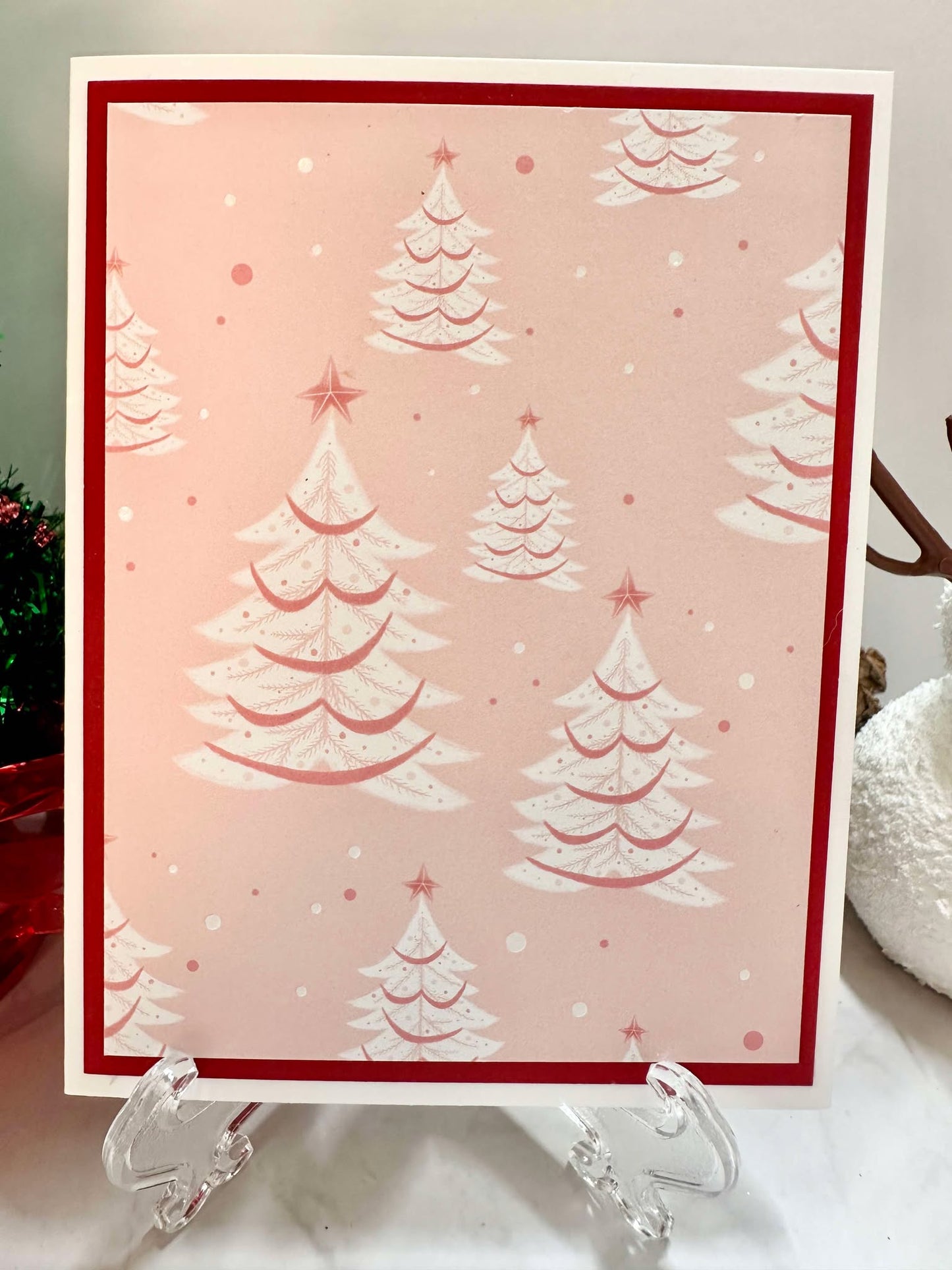 Holiday White Christmas Tree Notecards