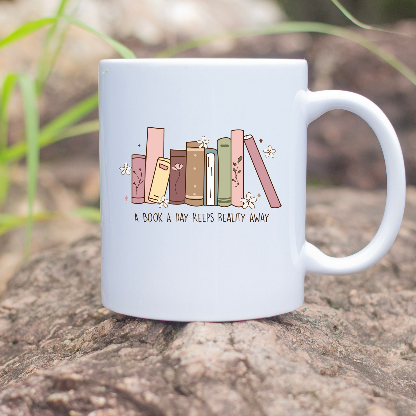 A Book A Day Keeps Reality Away 11oz Mug