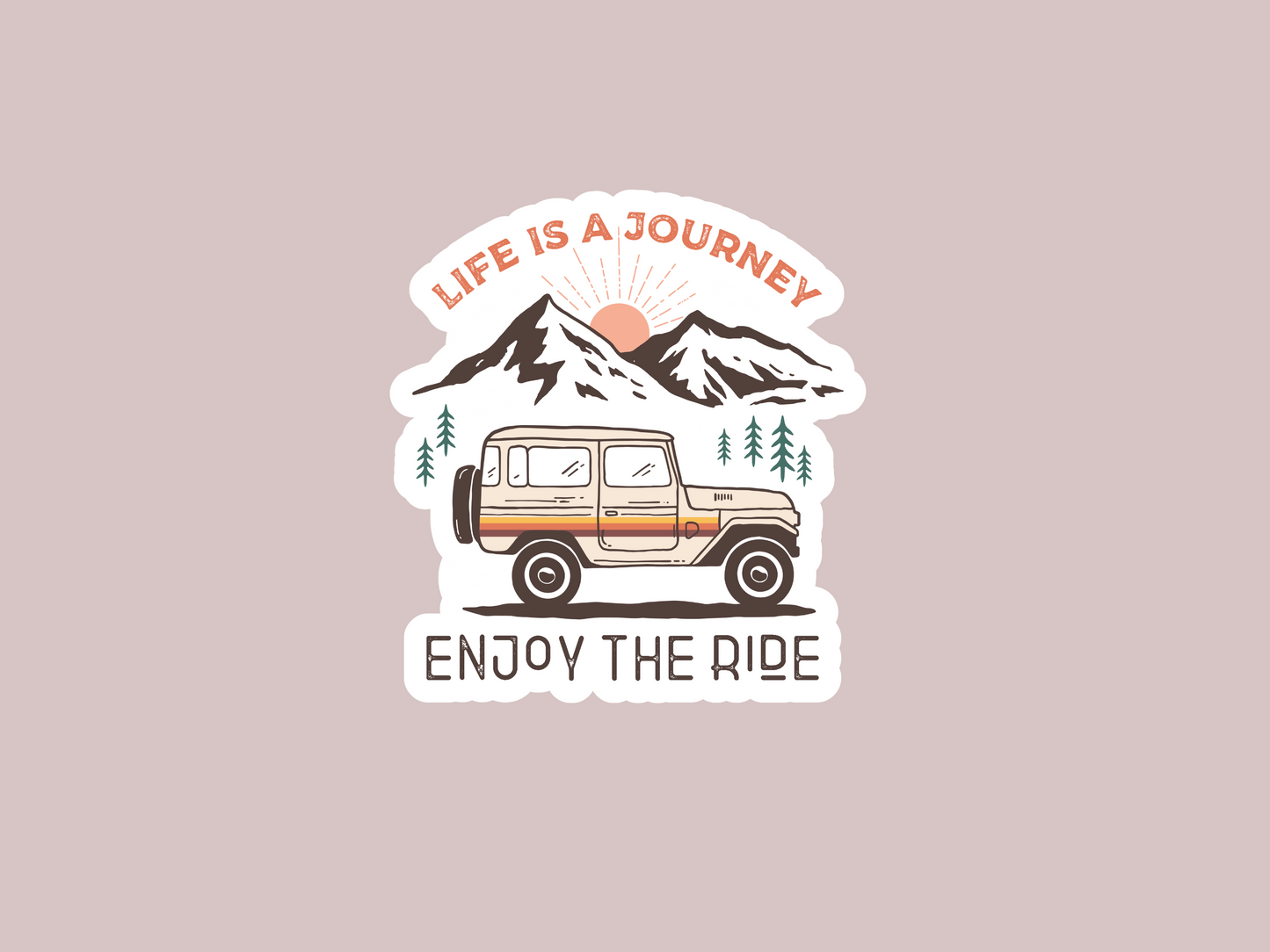 Life Is A Journey Sticker