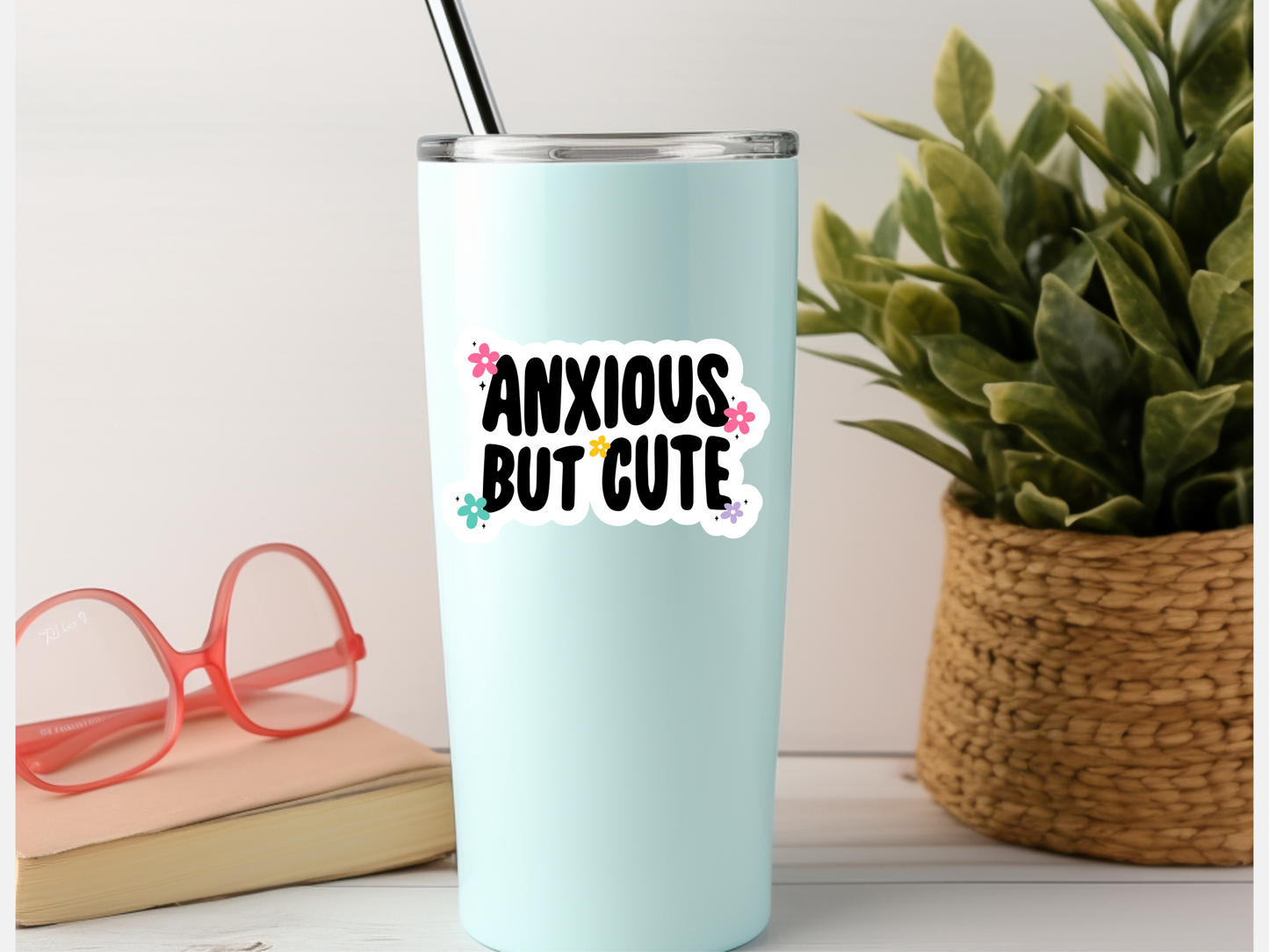 Anxious But Cute Sticker