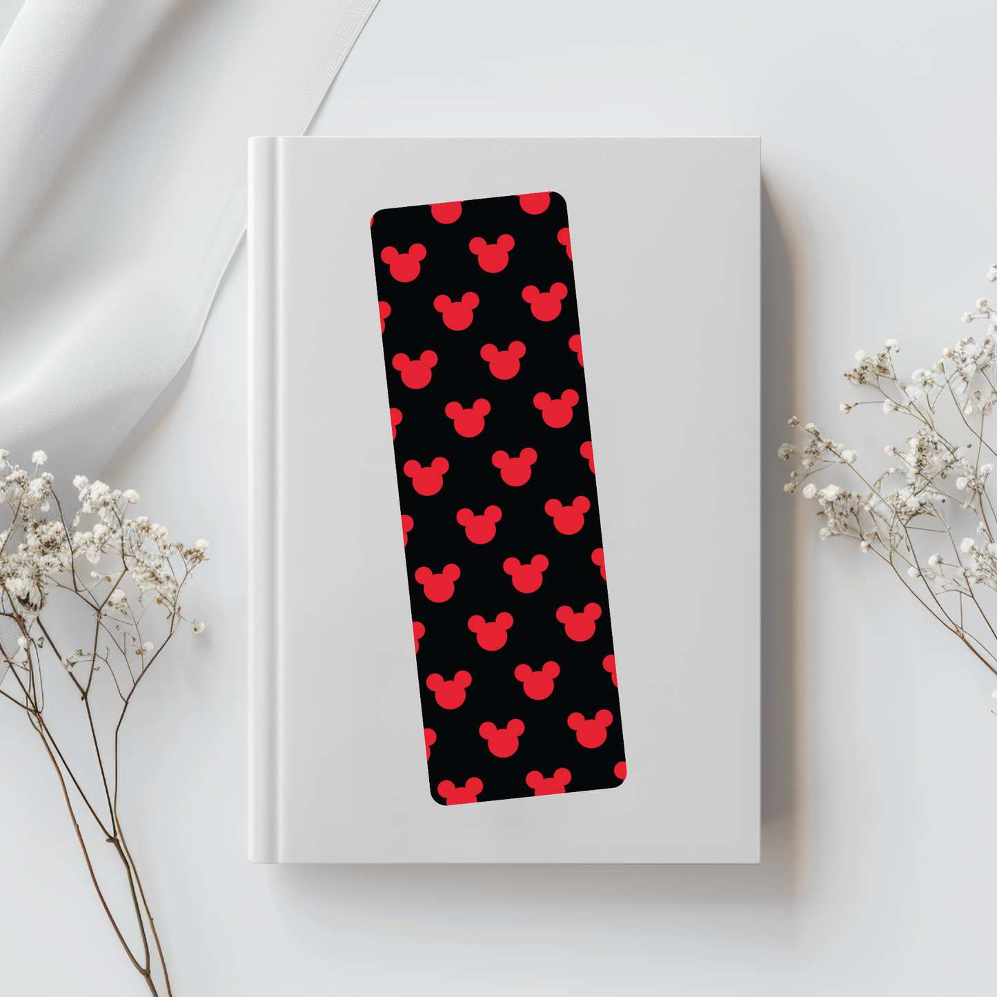 Red Mickey Head Bookmark