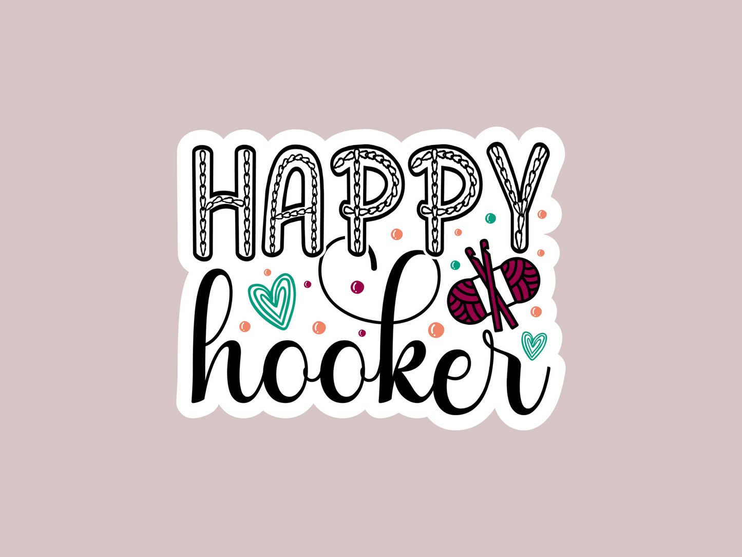 Happy Hooker Sticker