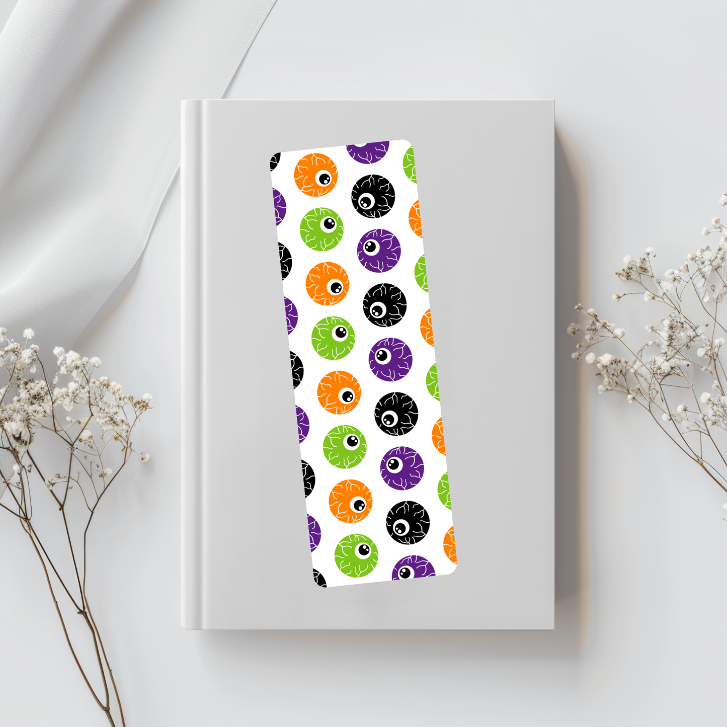 Halloween Colored Eyeballs Bookmark