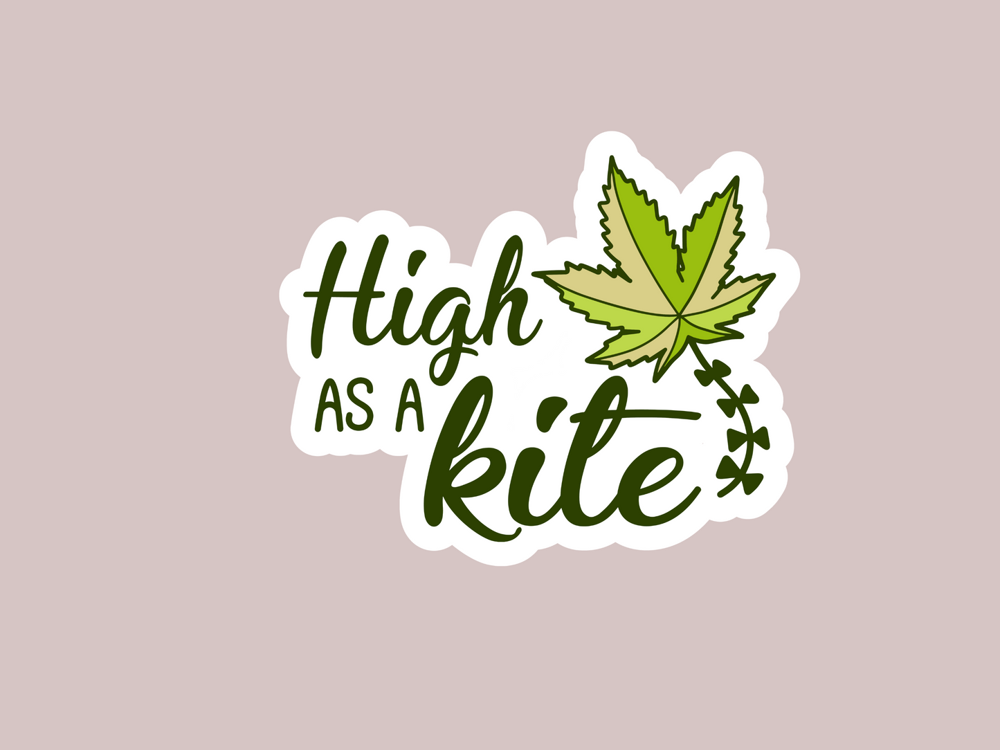 High As A Kite Sticker