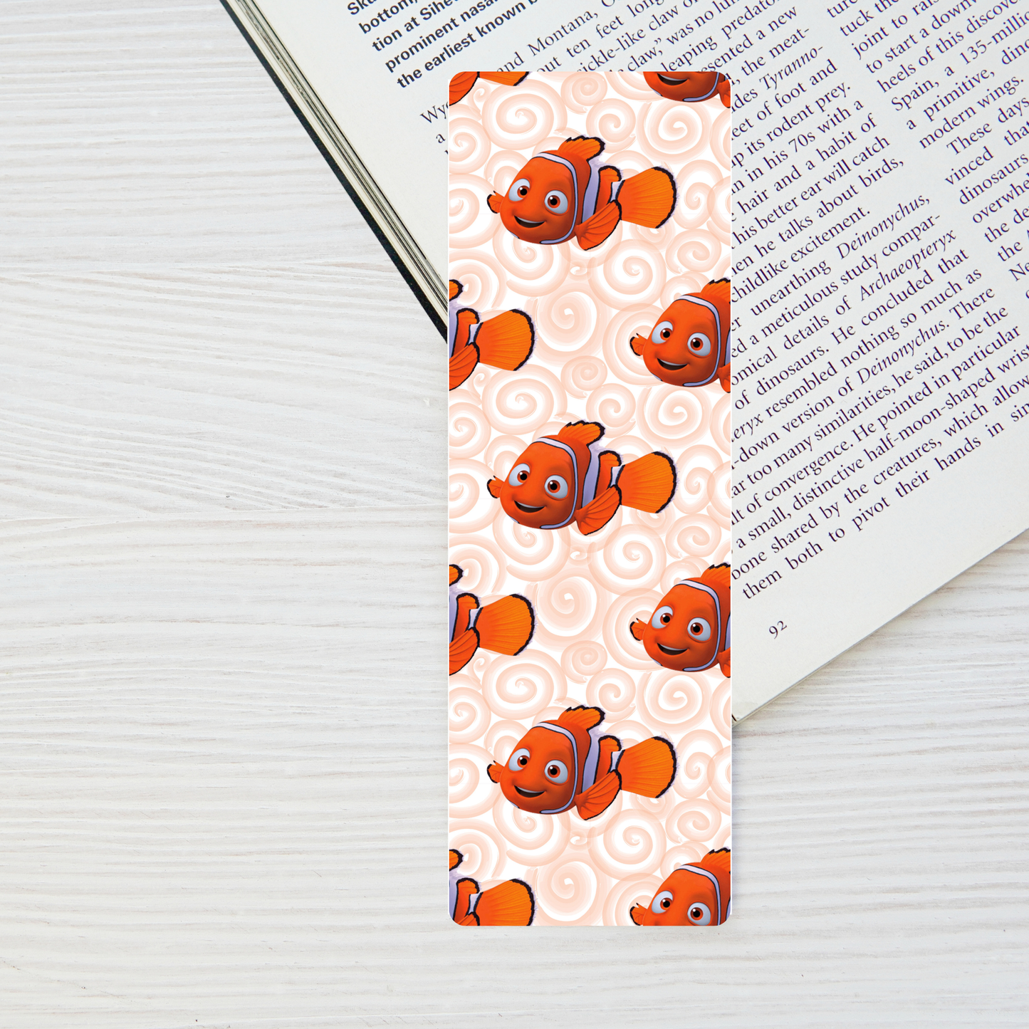 Kids Cute Orange Fish Bookmark