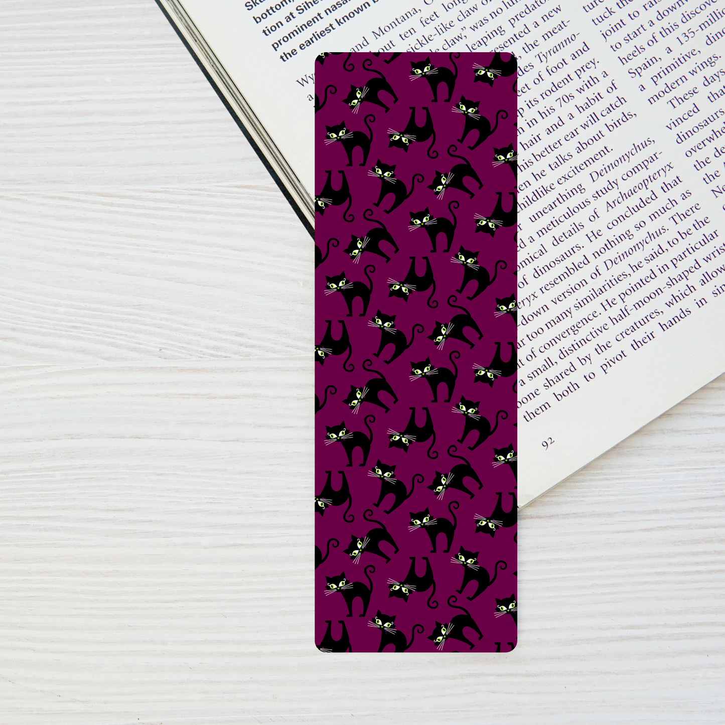 Halloween Black Cat Bookmark