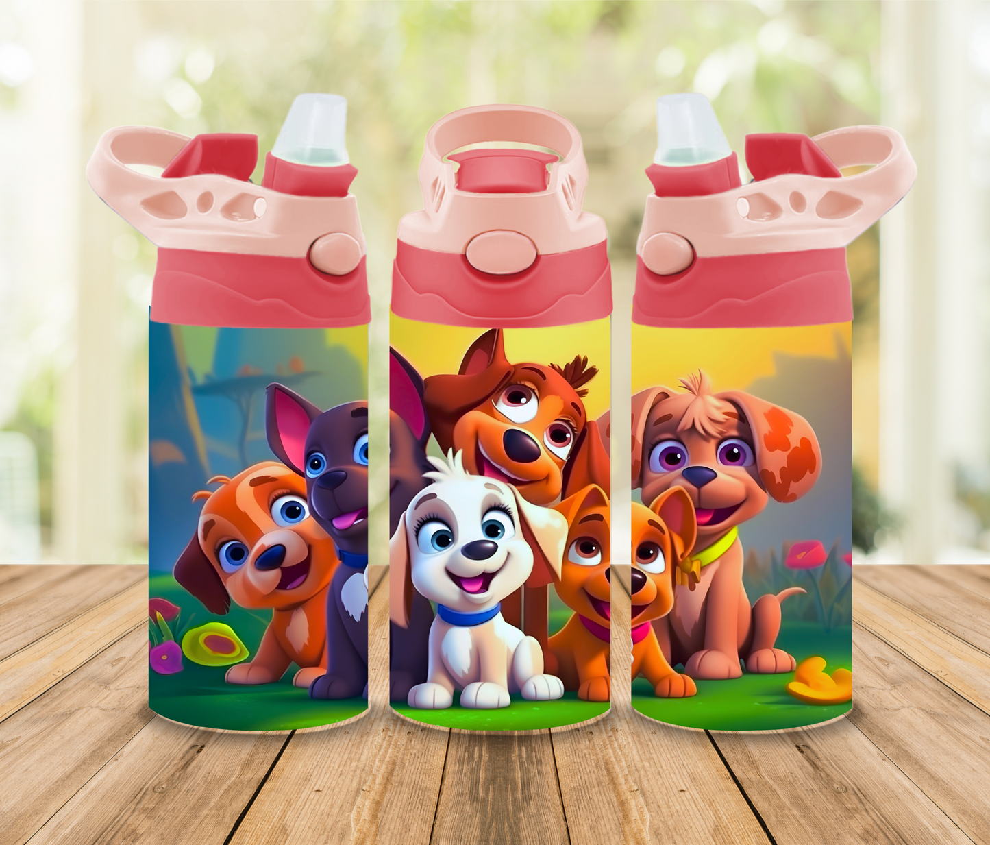 Cute Dogs 12oz Kids Tumbler